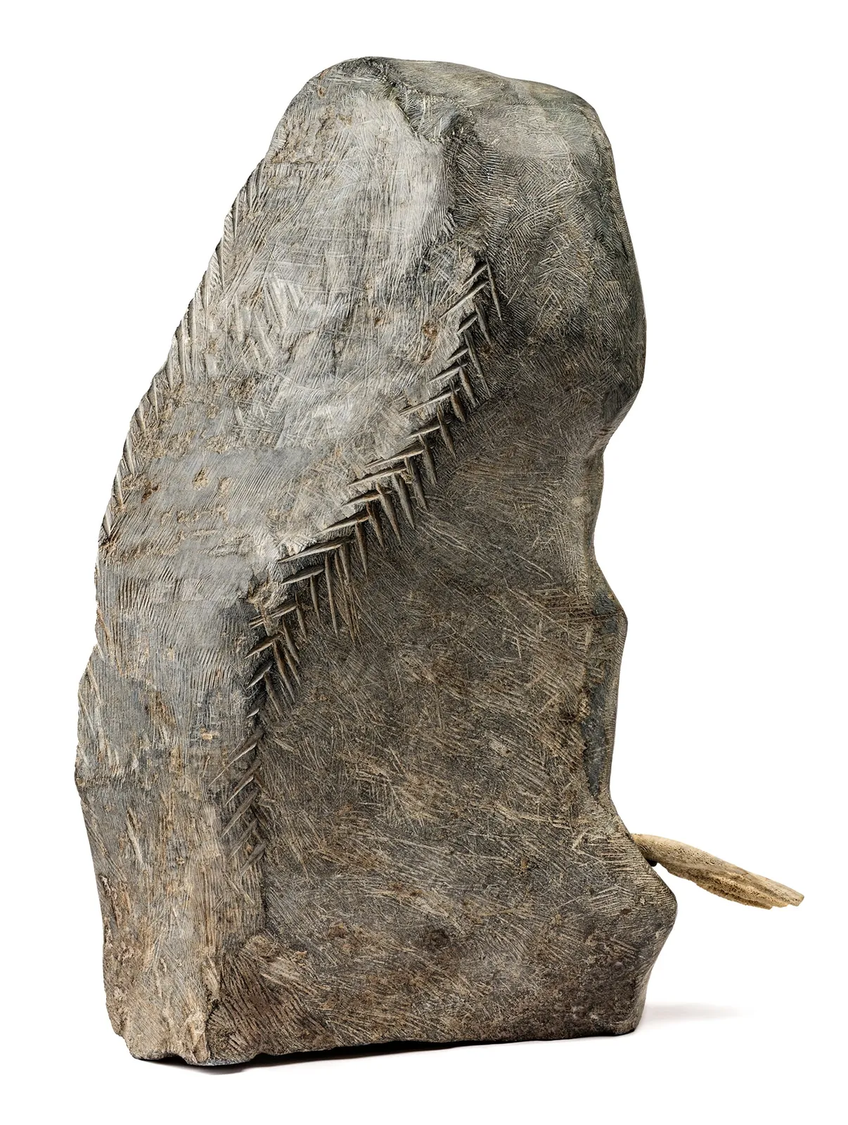 ELIZABETH NUTARAALUK AULATJUT (1914-1998) ARVIAT (ESKIMO POINT), Self Portrait, c. 1987