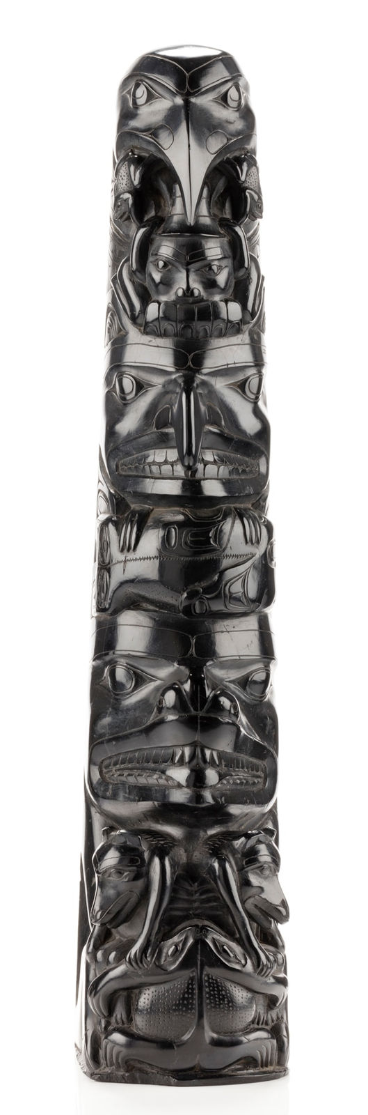 UNIDENTIFIED HAIDA ARTIST, Model Totem Pole, c. 1880s-1890