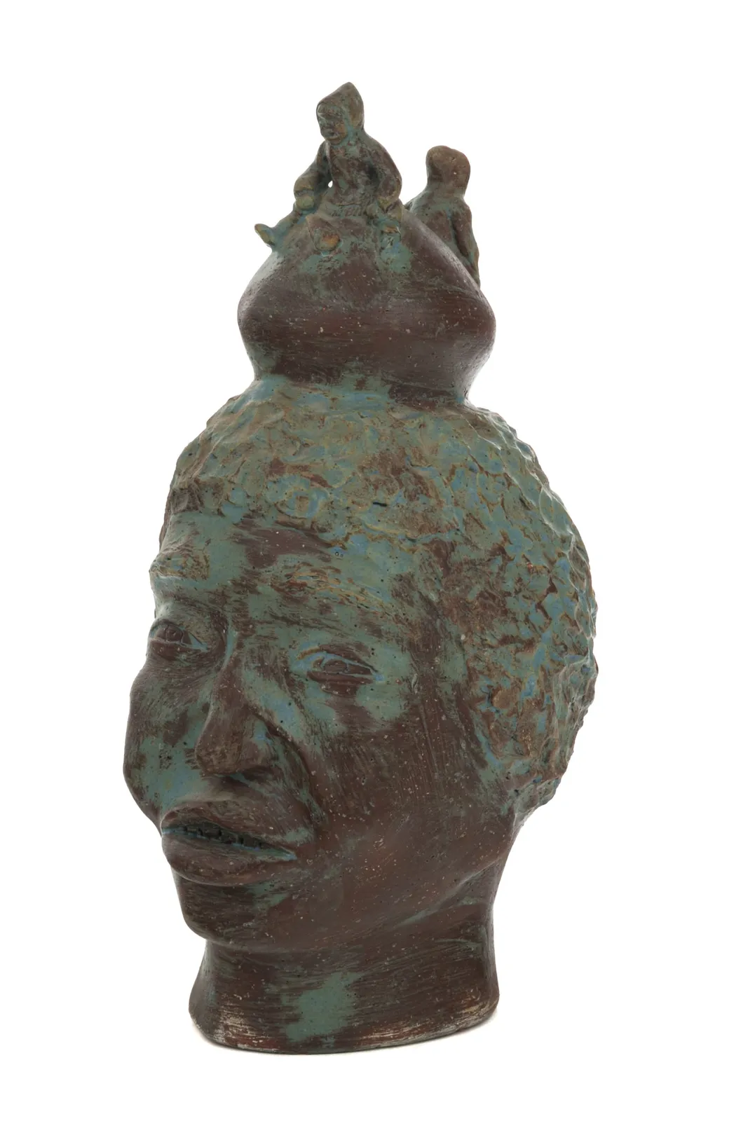 CHARLIE PANIGONIAK (1946-2019) KANGIQLINIQ (RANKIN INLET), Man's Head with Inuuk, c. 1970