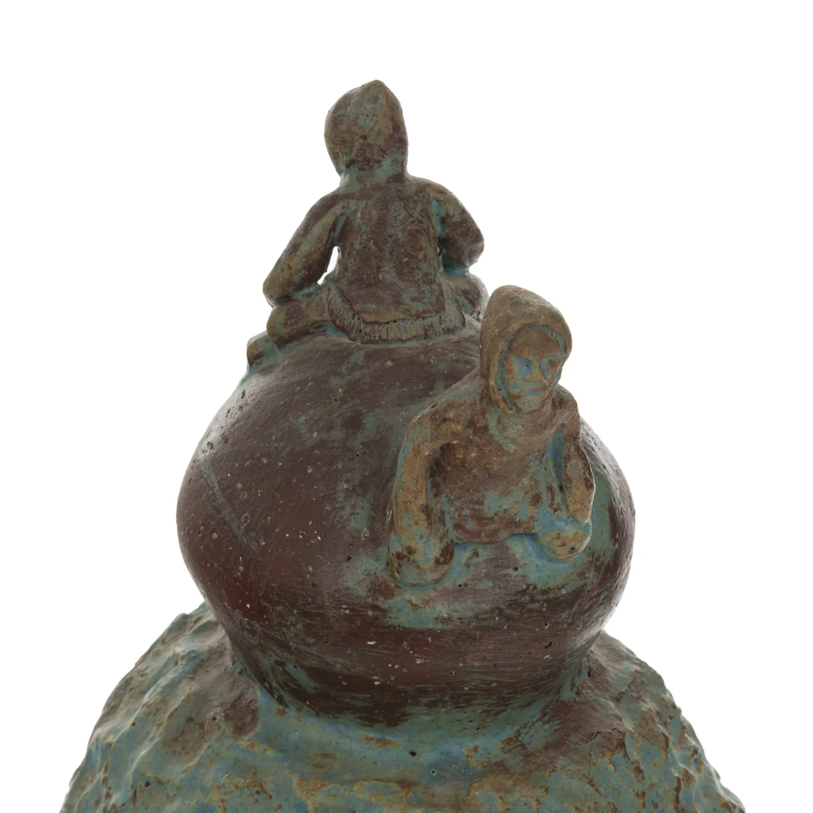 CHARLIE PANIGONIAK (1946-2019) KANGIQLINIQ (RANKIN INLET), Man's Head with Inuuk, c. 1970