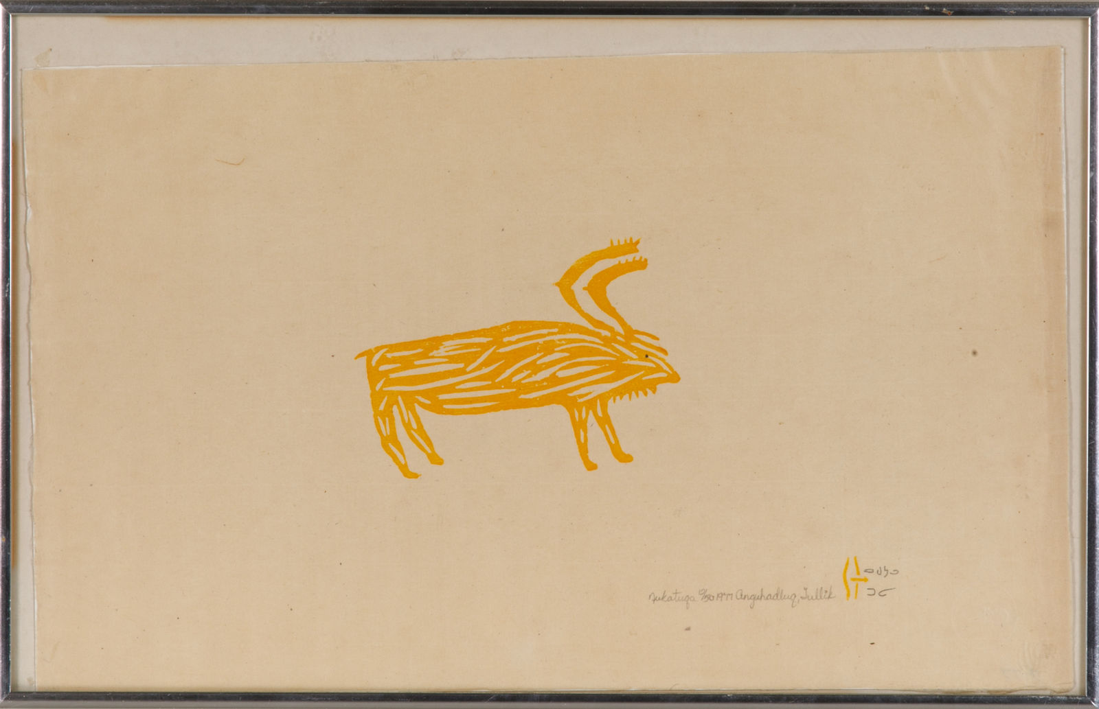 LUKE ANGUHADLUQ (1895-1982) QAMANI’TUAQ (BAKER LAKE), Nukatuqa, 1977 #7