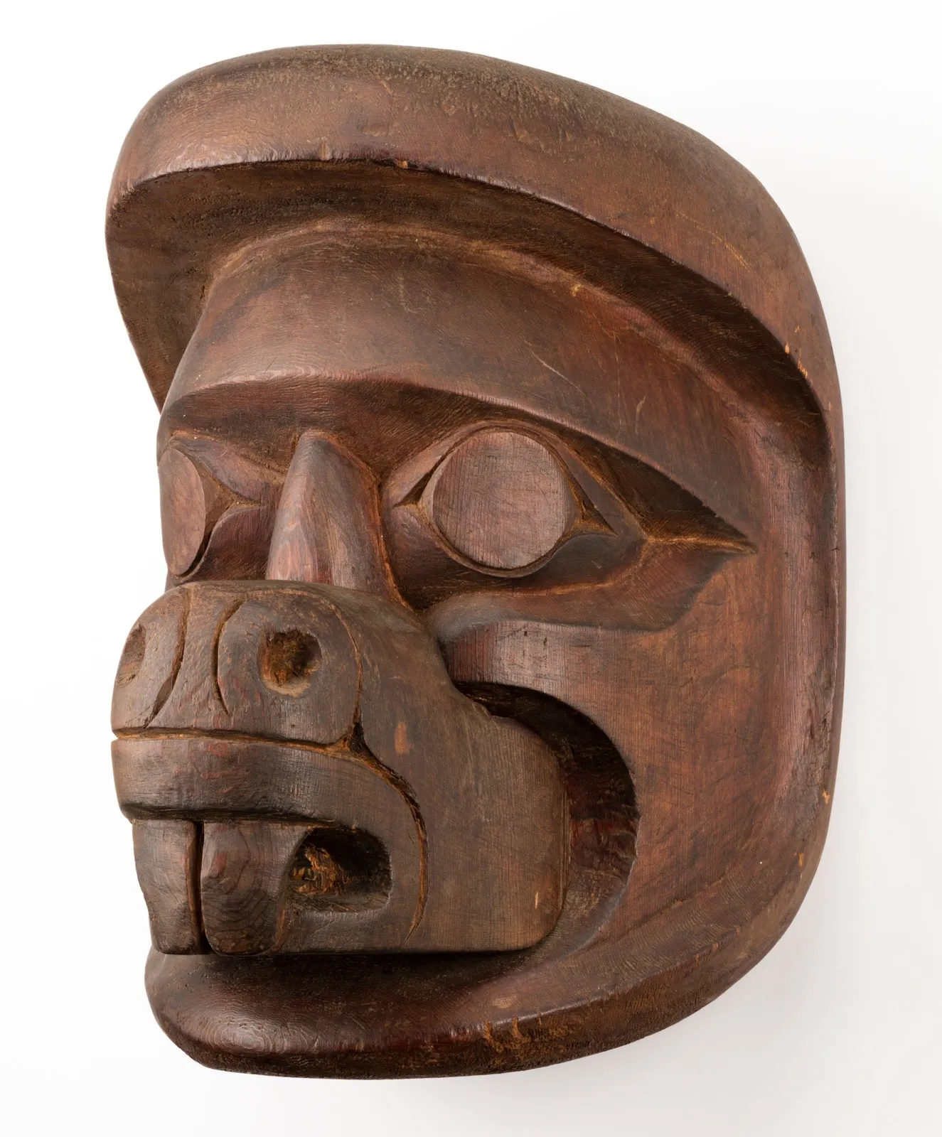 MUNGO MARTIN (1879-1962) KWAKWA̱KA̱ʼWAKW, Beaver Echo Mask, c. 1950s