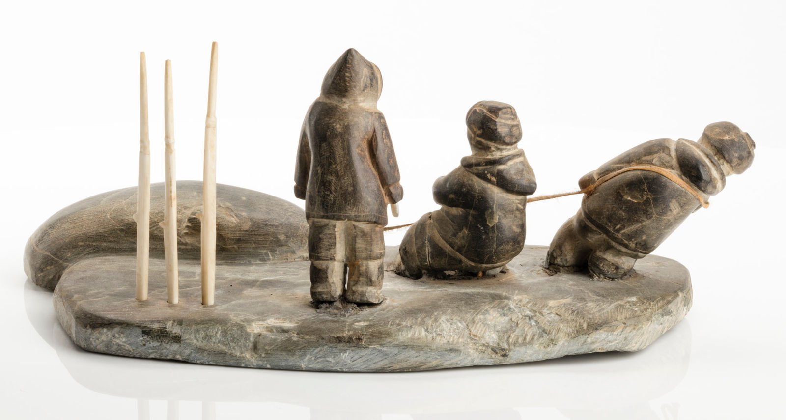ENNUTSIAK (1893-1967) IQALUIT (FROBISHER BAY), Seal Hunters, c. 1960-62