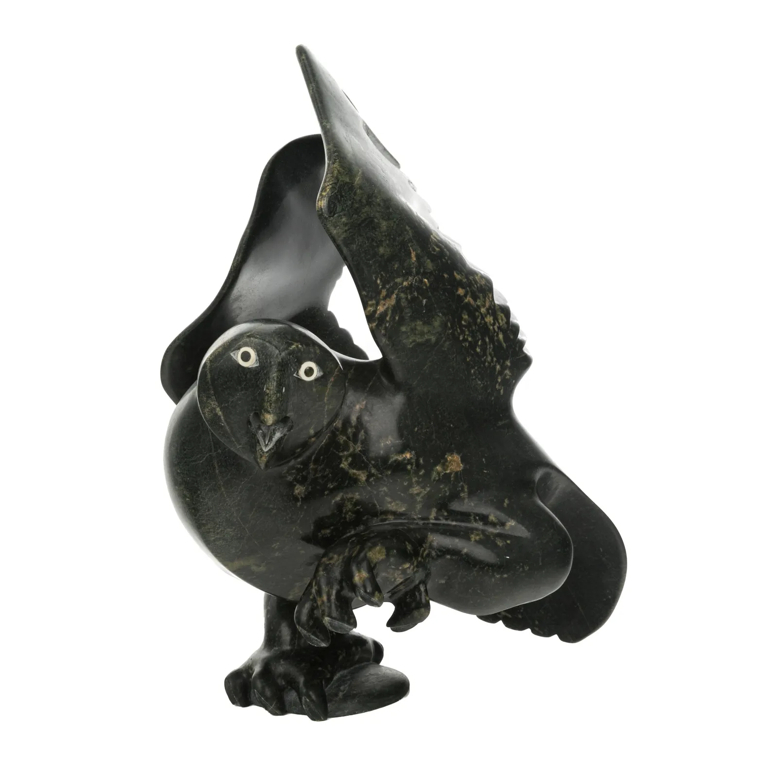 DAVID (DAVIE) SIMIGAK (1964-) KINNGAIT (CAPE DORSET), Alighting Hawk, c. 1990