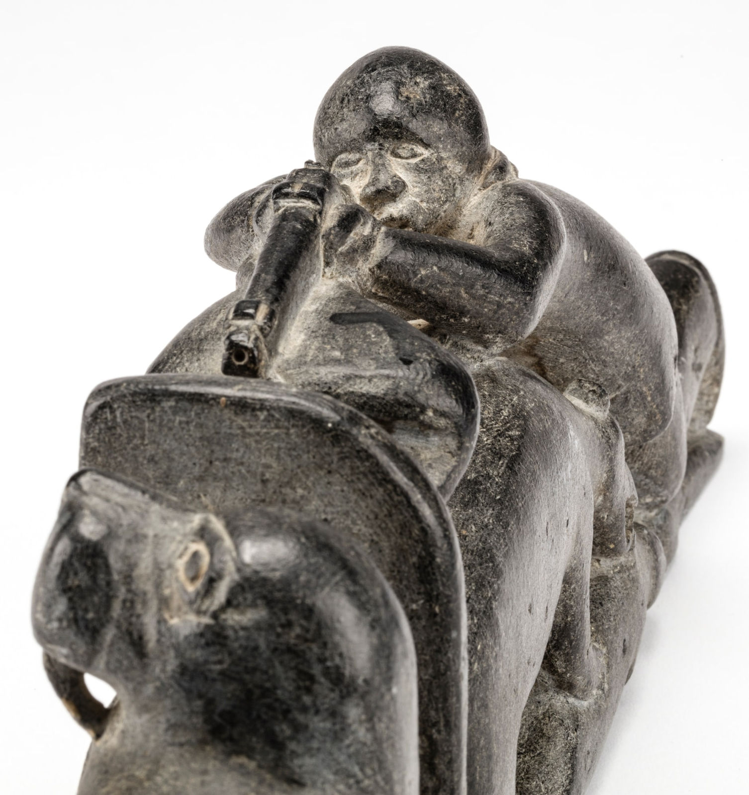 JOE TALIRUNILI (1893-1976) PUVIRNITUQ (POVUNGNITUK), Hunter and Walrus Scene, c. 1962-65