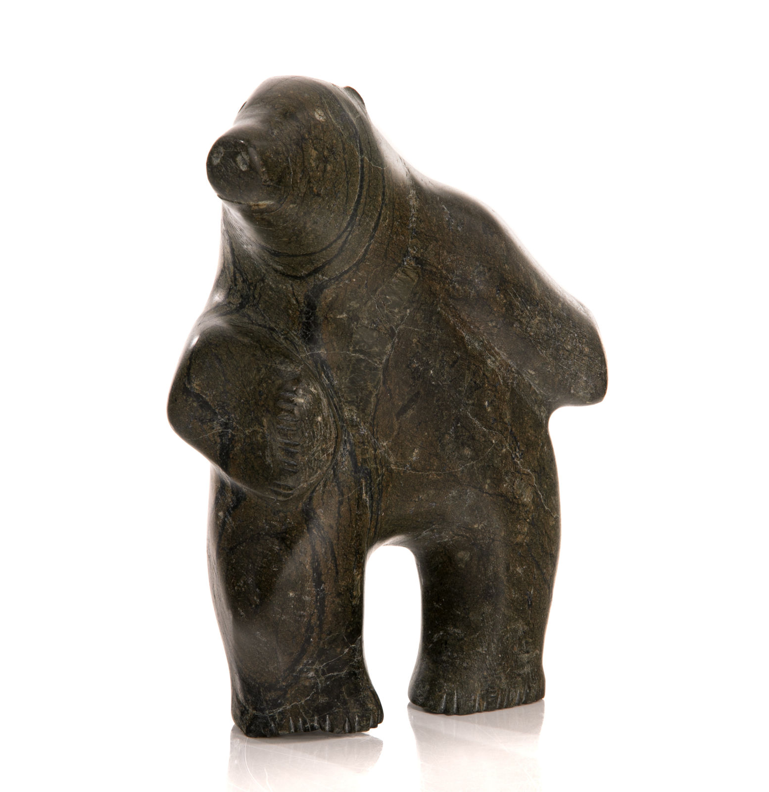 PAUTA SAILA, R.C.A. (1916-2009) KINNGAIT (CAPE DORSET), Promenading Polar Bear, 1970s