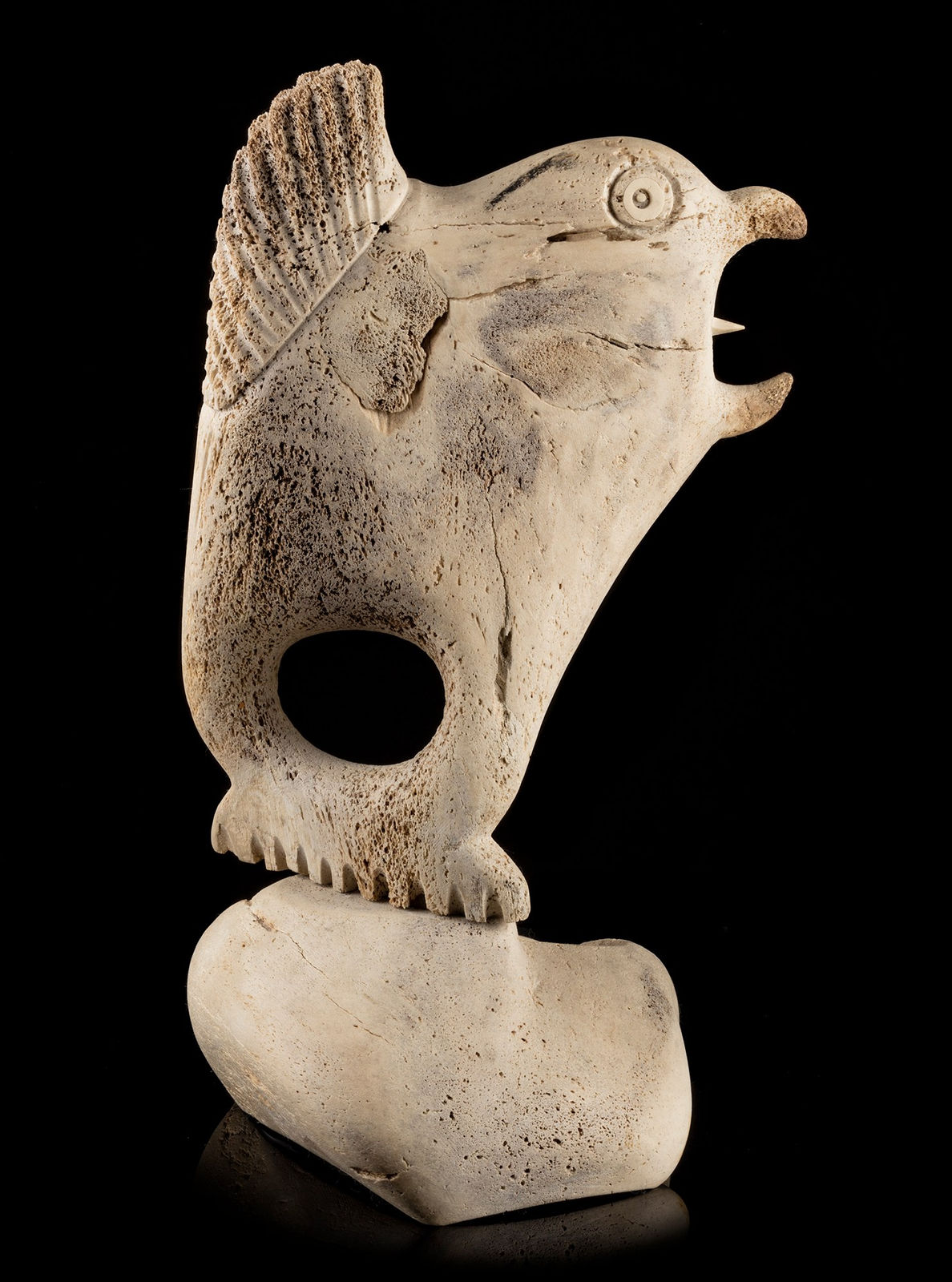 KAROO ASHEVAK (1940-1974) TALOYOAK (SPENCE BAY), Bird Protecting its Egg, 1972