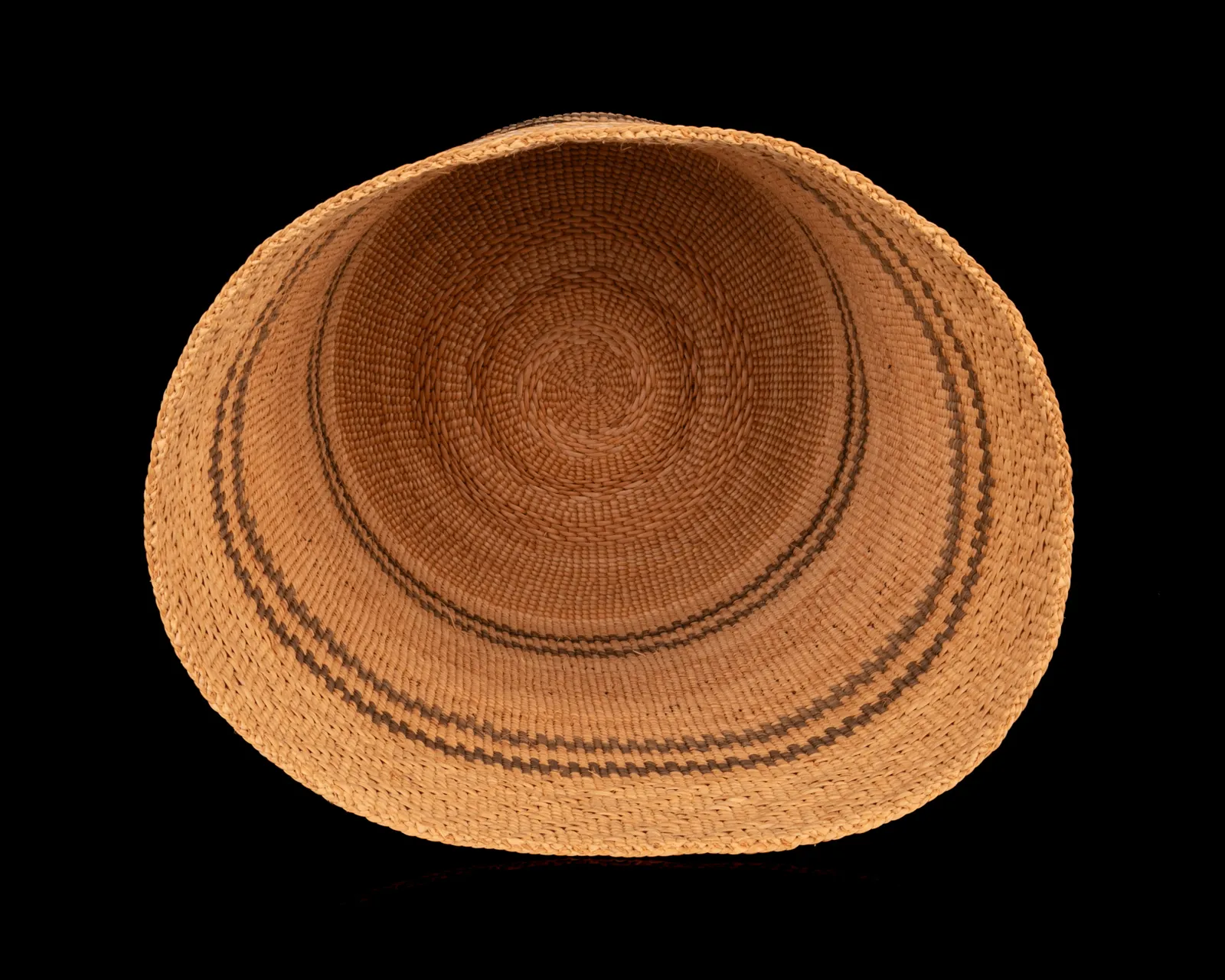 ISABEL RORICK (1955-) HAIDA, OLD MASSET, HAIDA GWAII, Open Basket with Killer Whale Designs, c. 2007