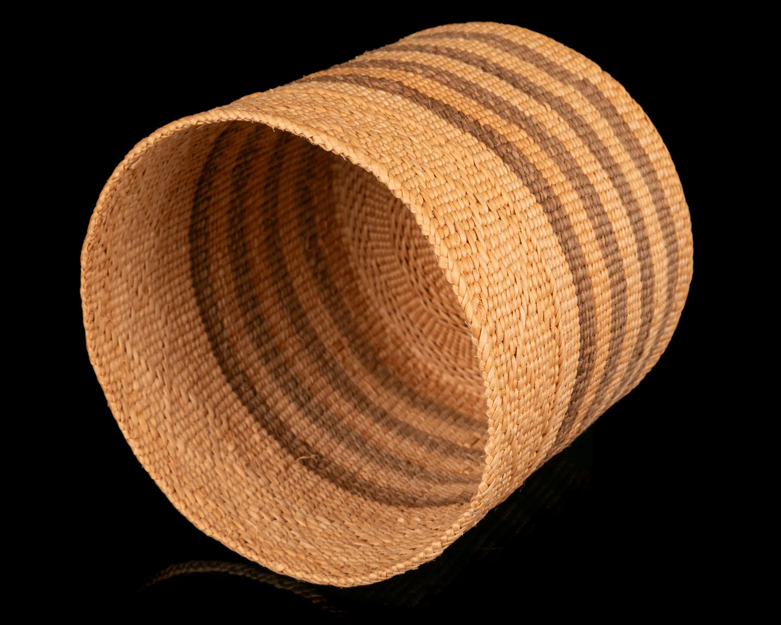 GINNY (VIRGINIA) HUNTER, (1919-D.), HAIDA, MASSET, HAIDA GWAII, Open Basket, c. 1980s