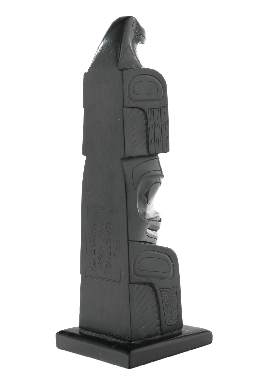 PAT DIXON (1938-2015) HAIDA, Model Totem Pole, April 1966