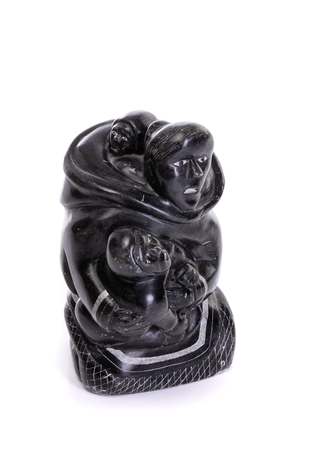 CHARLIE ITTUSAQ MARK (1926-) IVUJIVIK, Mother and Her Two Children, c. 1970