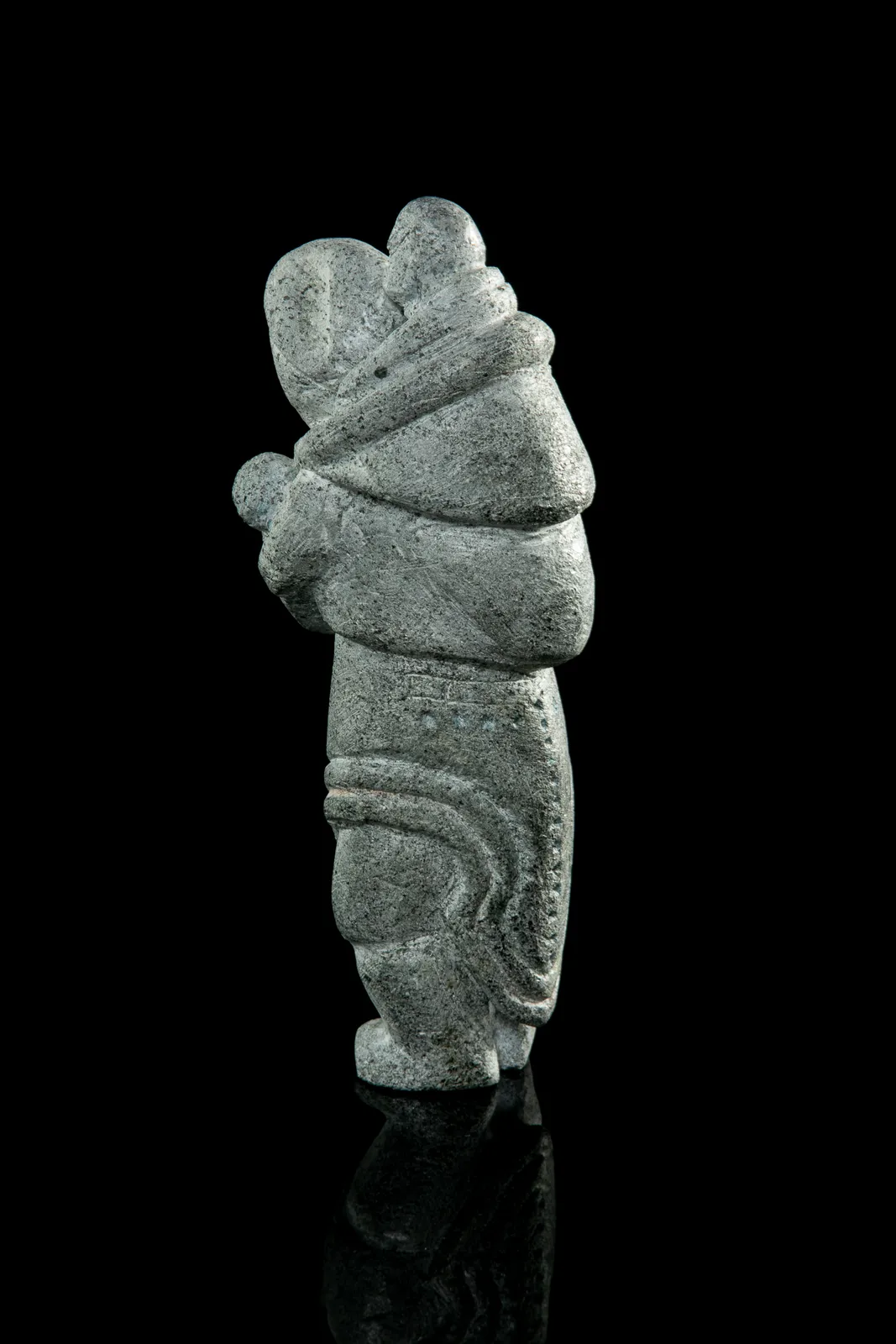 JOE TALIRUNILI (1893-1976) PUVIRNITUQ (POVUNGNITUK), Standing Mother with Two Children, c. 1965