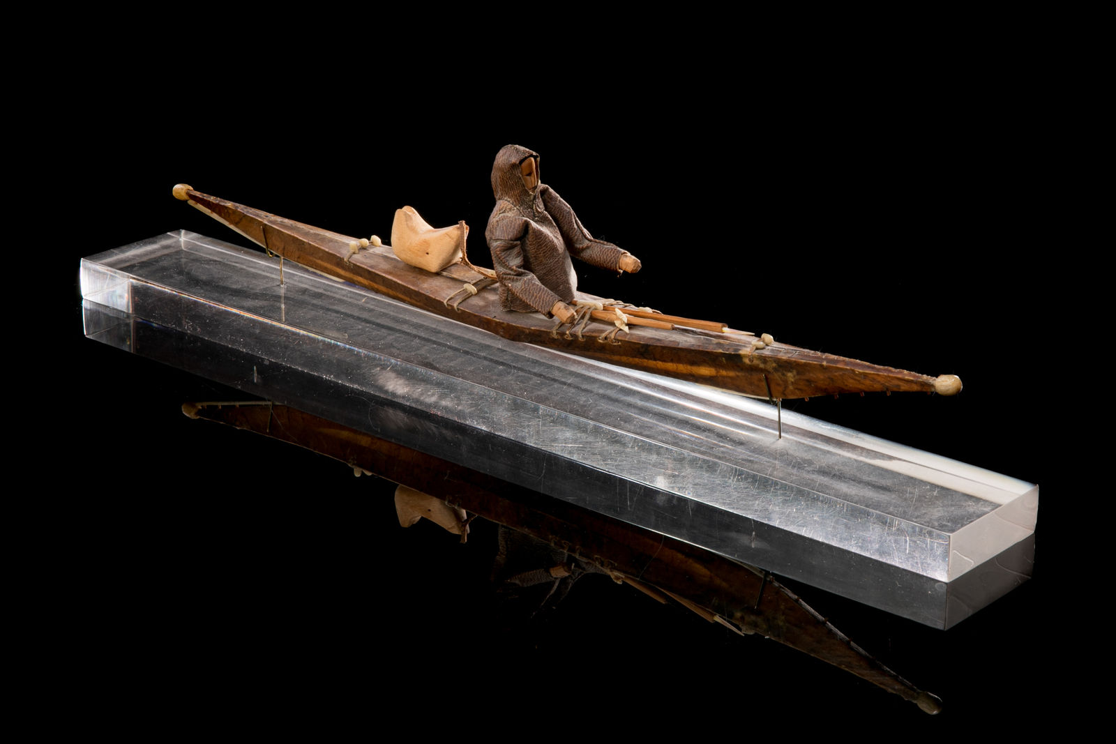 UNIDENTIFIED GREENLANDIC ARTIST, Hunter in a Kayak, early-mid 20th century