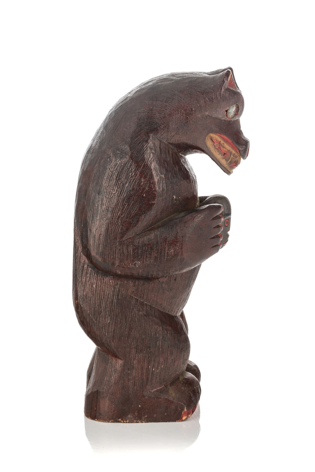 JIMMY JOHN (1876-1988), MOWACHAHT/MUCHALAHT (NUU-CHAH-NULTH), Bear Holding a Human Head, c. 1940s