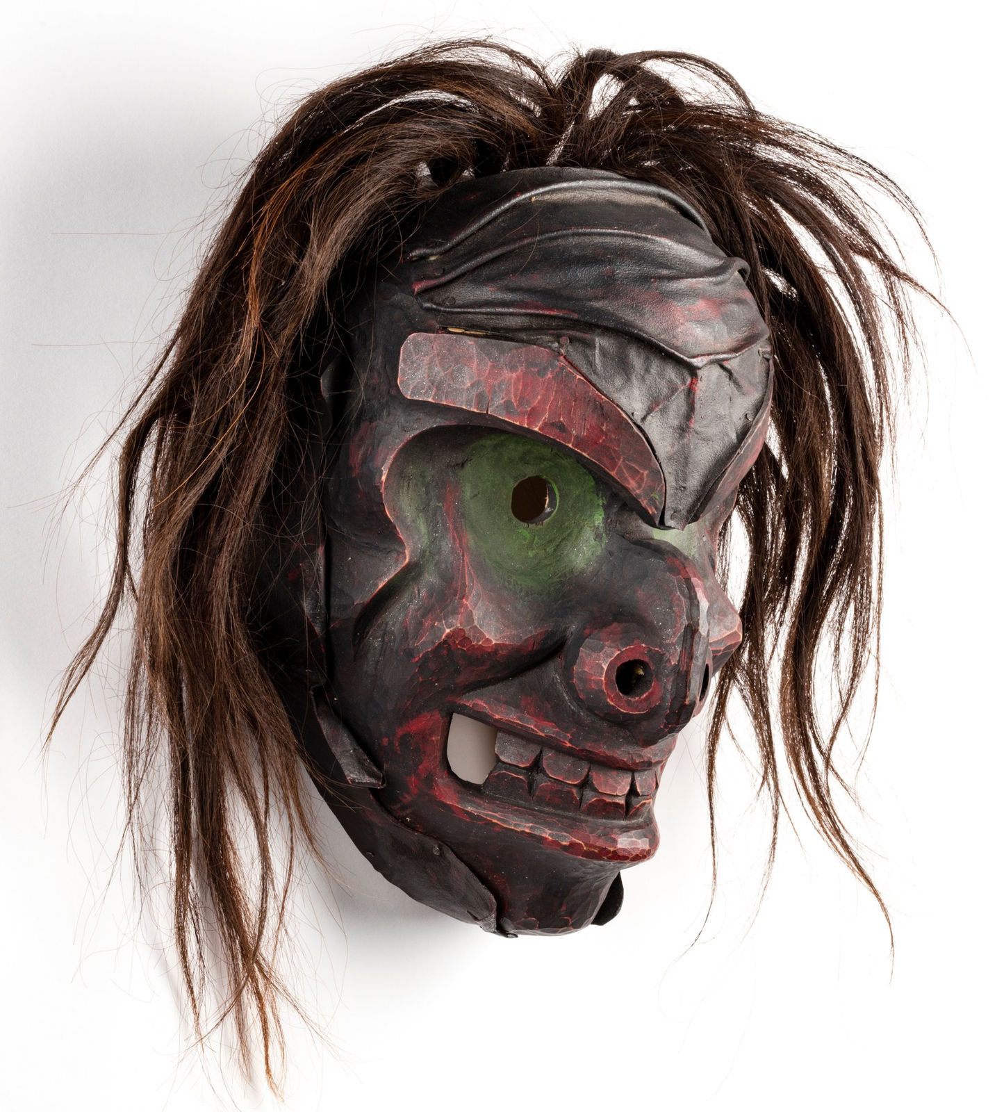 BEAU DICK (1955-2017) KWAKWA̱KA̱ʼWAKW, Ba̱k’wa̱s (Bookwus / Bukwus / Wild Man of the Woods) Mask, c. early-mid 2000s