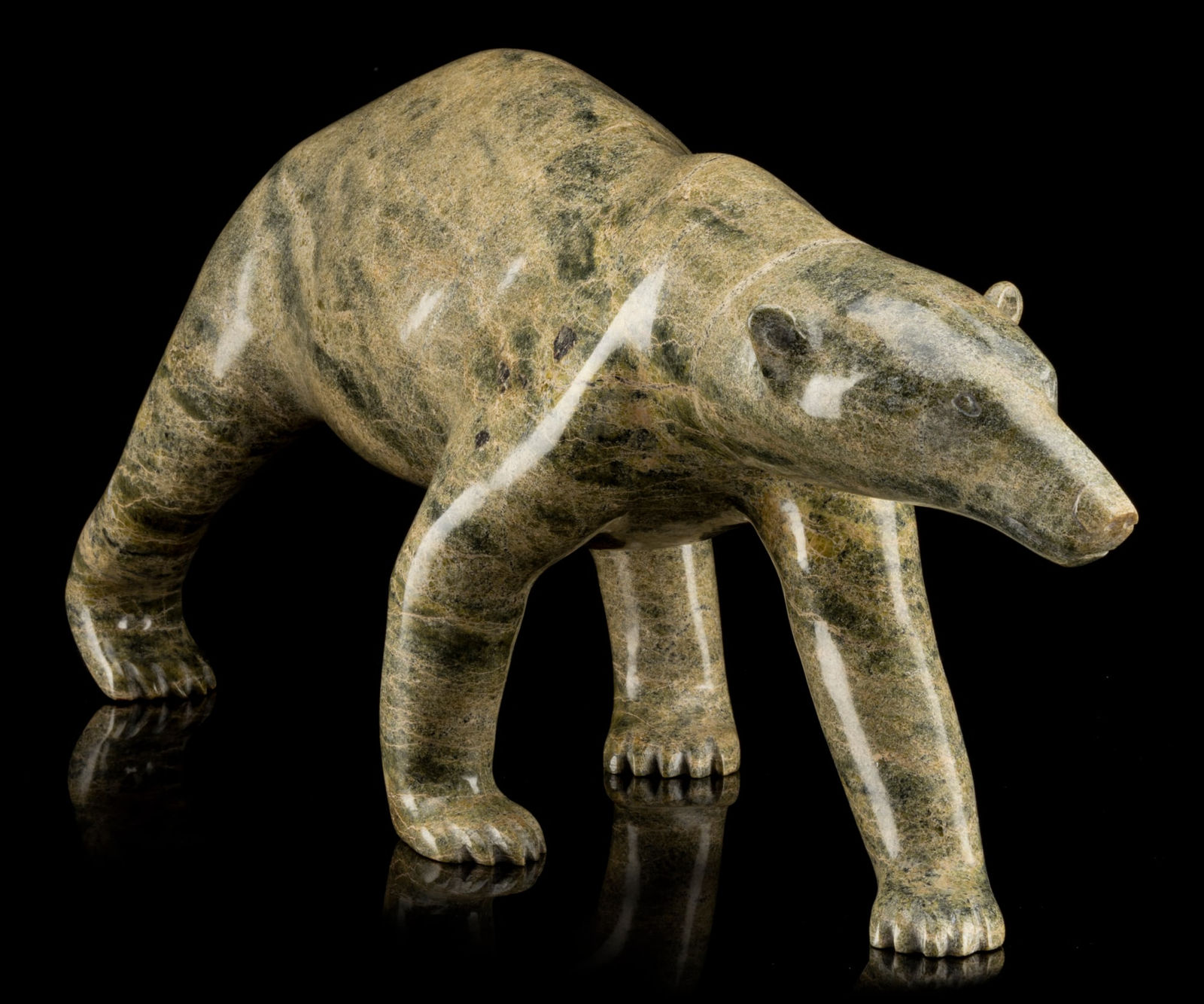 HENRY EVALUARDJUK (1923-2007) IQALUIT (FROBISHER BAY), Bear at the Floe Edge, 1988