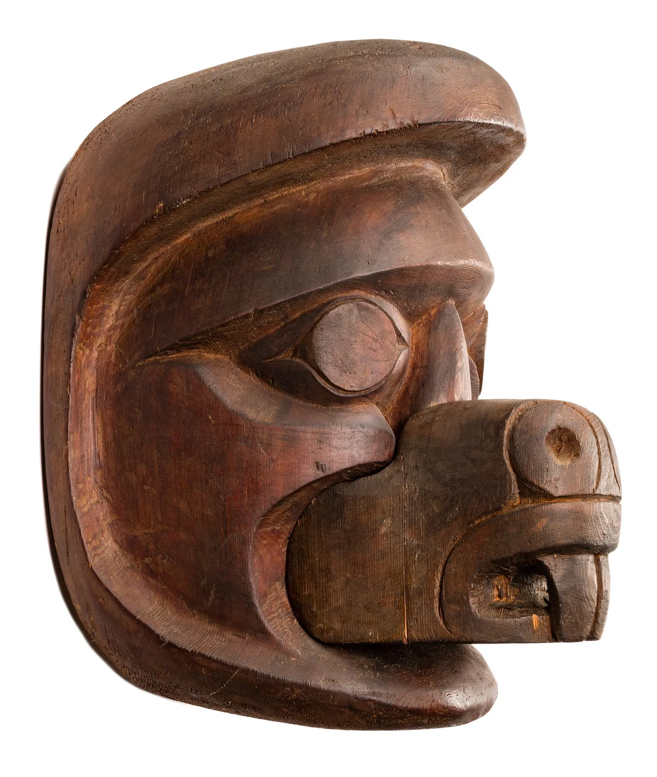 MUNGO MARTIN (1879-1962) KWAKWA̱KA̱ʼWAKW, Beaver Echo Mask, c. 1950s
