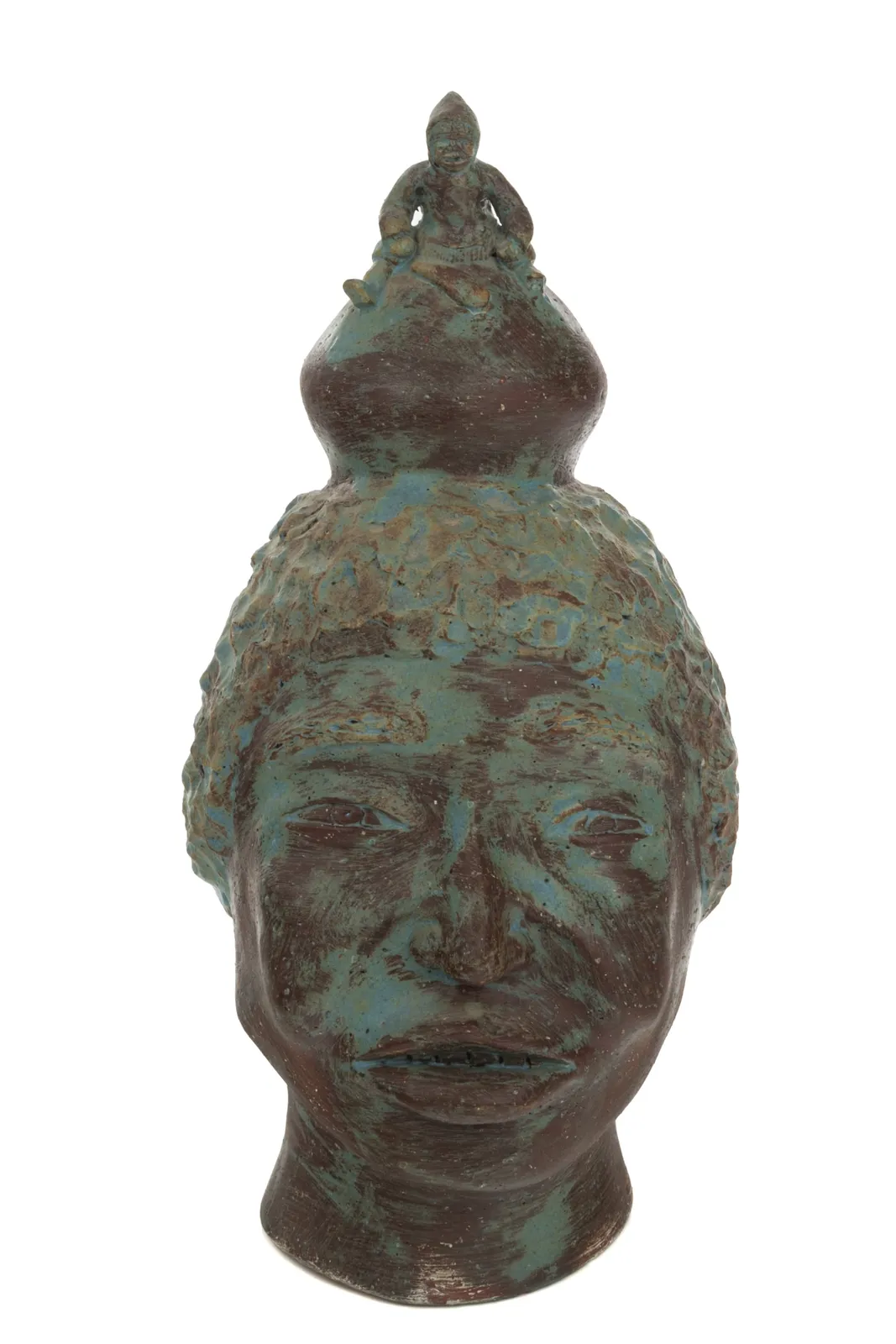 CHARLIE PANIGONIAK (1946-2019) KANGIQLINIQ (RANKIN INLET), Man's Head with Inuuk, c. 1970