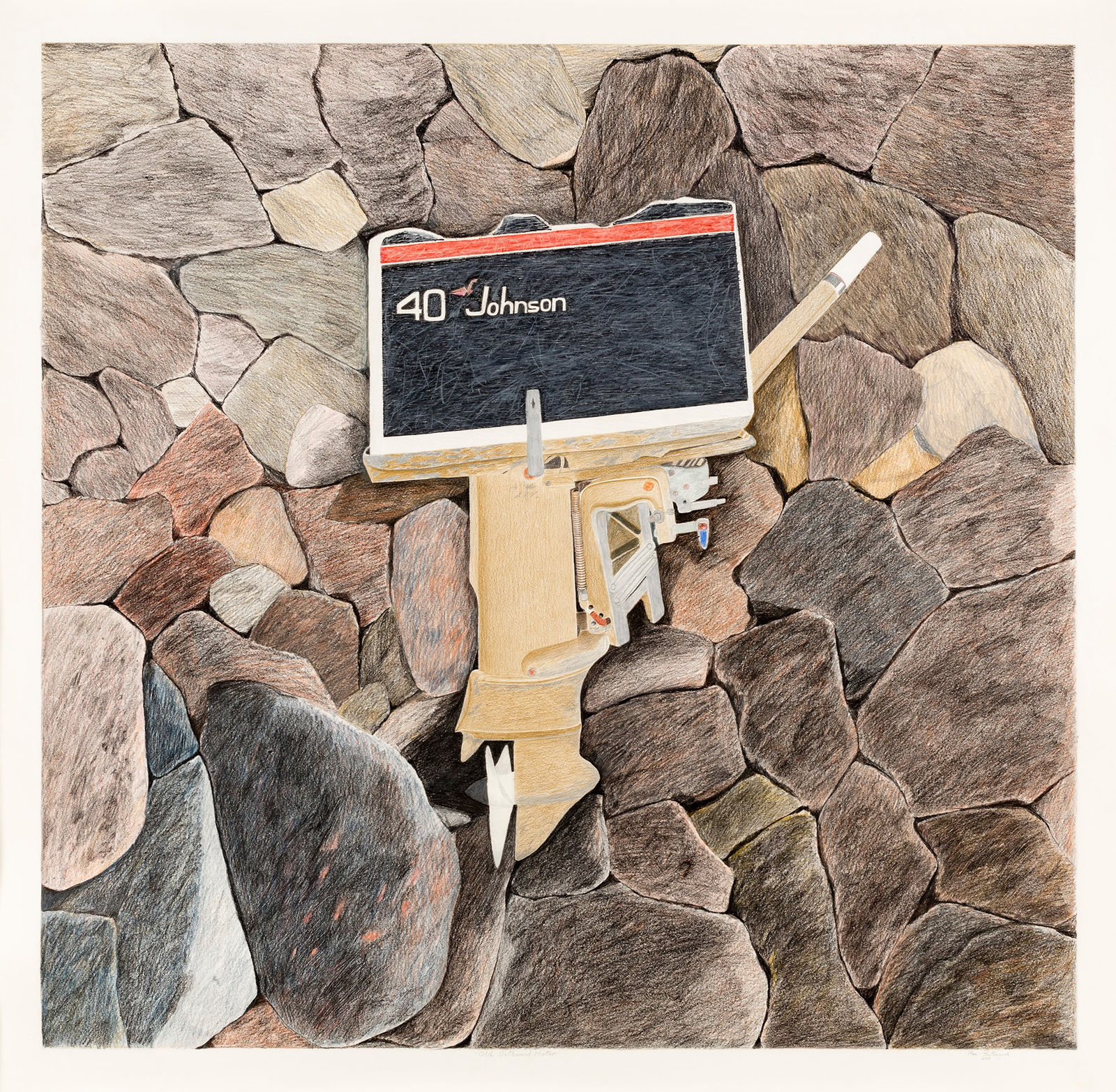 ITEE POOTOOGOOK (1951-2014) KINNGAIT (CAPE DORSET), Old Outboard Motor, 2011