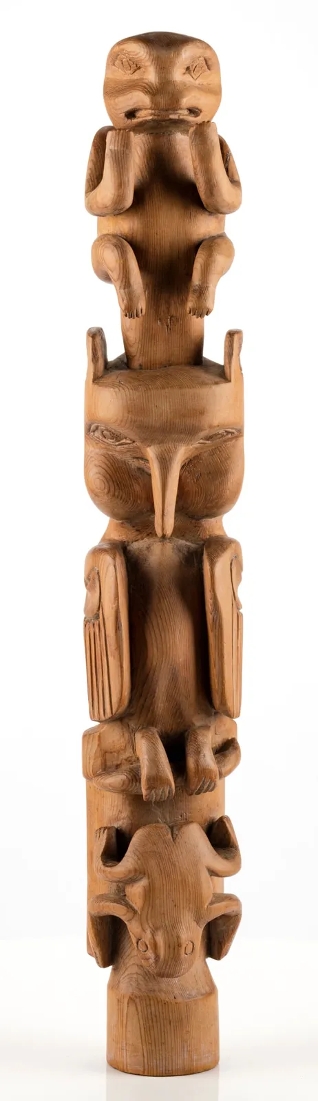 UNIDENTIFIED TLINGIT ARTIST, Model Totem Pole, c. 1890