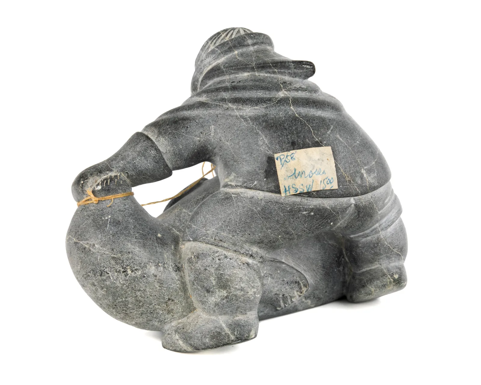 MOSES TALIA QUMA (1920-D) AKULIVIK, Man Subduing a Seal, 1958