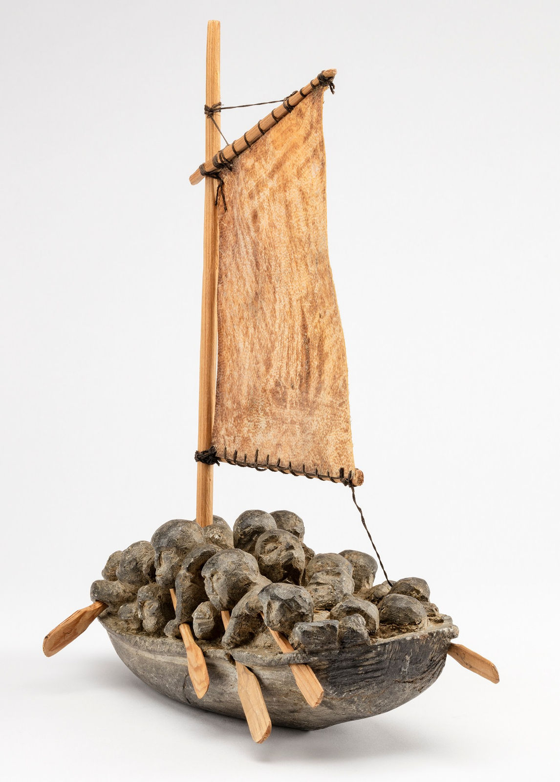 JOE TALIRUNILI (1893-1976) PUVIRNITUQ (POVUNGNITUK), Migration Boat, c. 1975