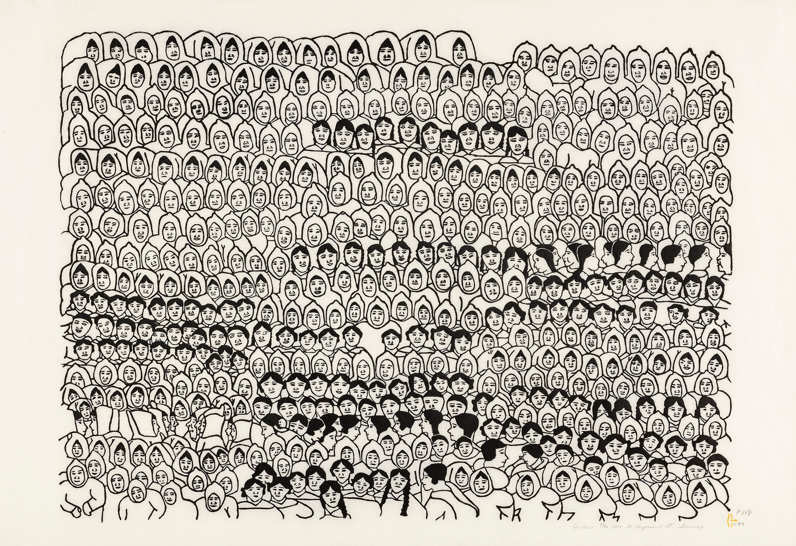 HANNAH KIGUSIUQ (1931-) QAMANI’TUAQ (BAKER LAKE), Inuttuit, 1974 #22