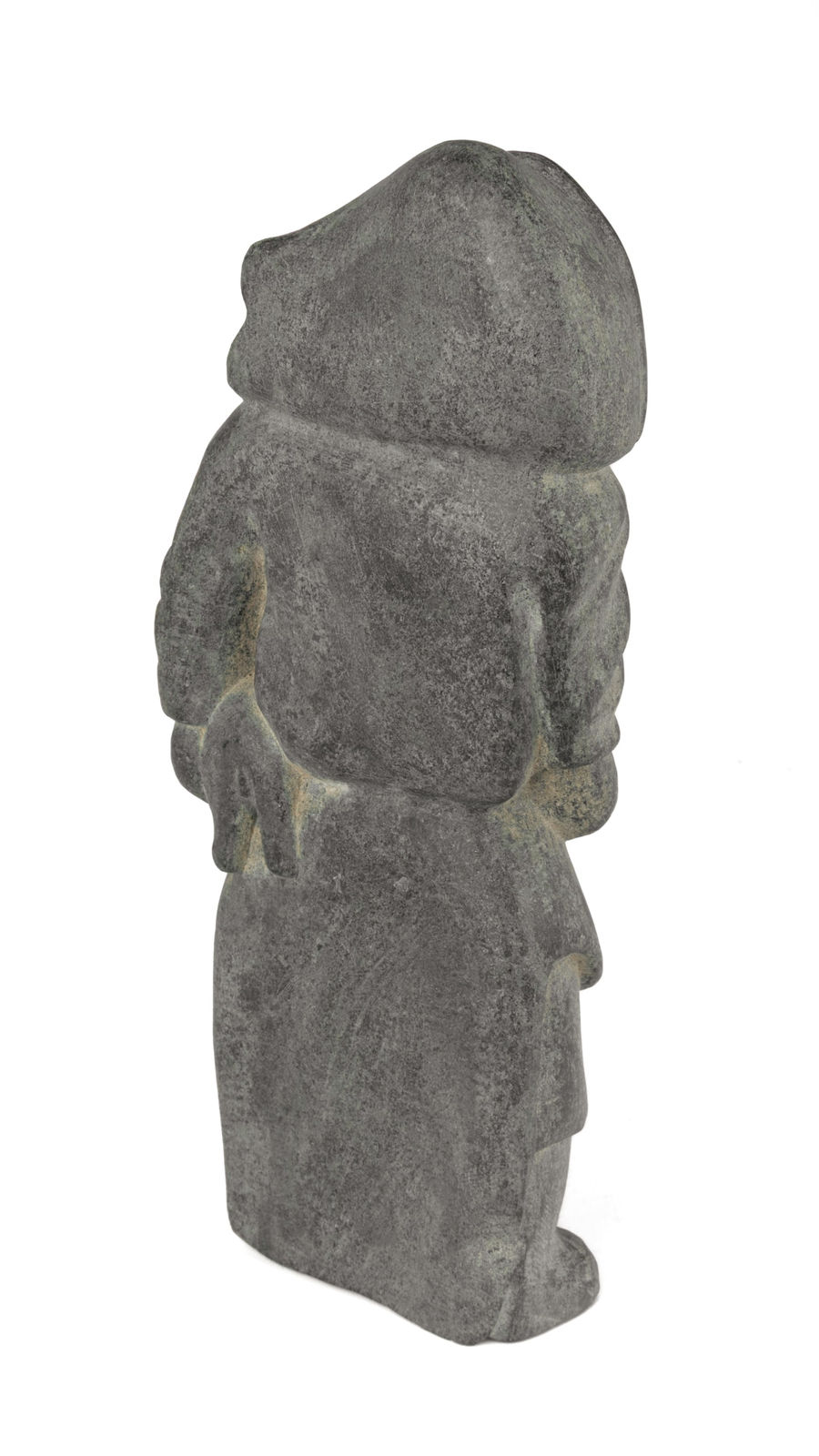 QAQAQ (KAKA) ASHOONA (1928-1996) KINNGAIT (CAPE DORSET), Young Woman with Arctic Hare Companion, 1957