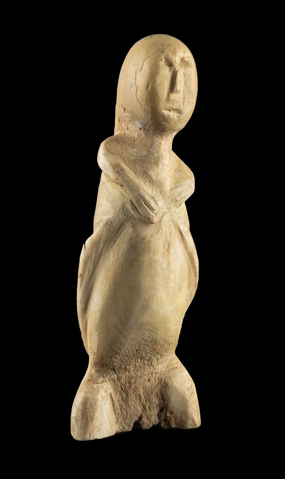 ELIZABETH NUTARAALUK AULATJUT (1914-1998) ARVIAT (ESKIMO POINT), Figure of a Woman, c. 1971