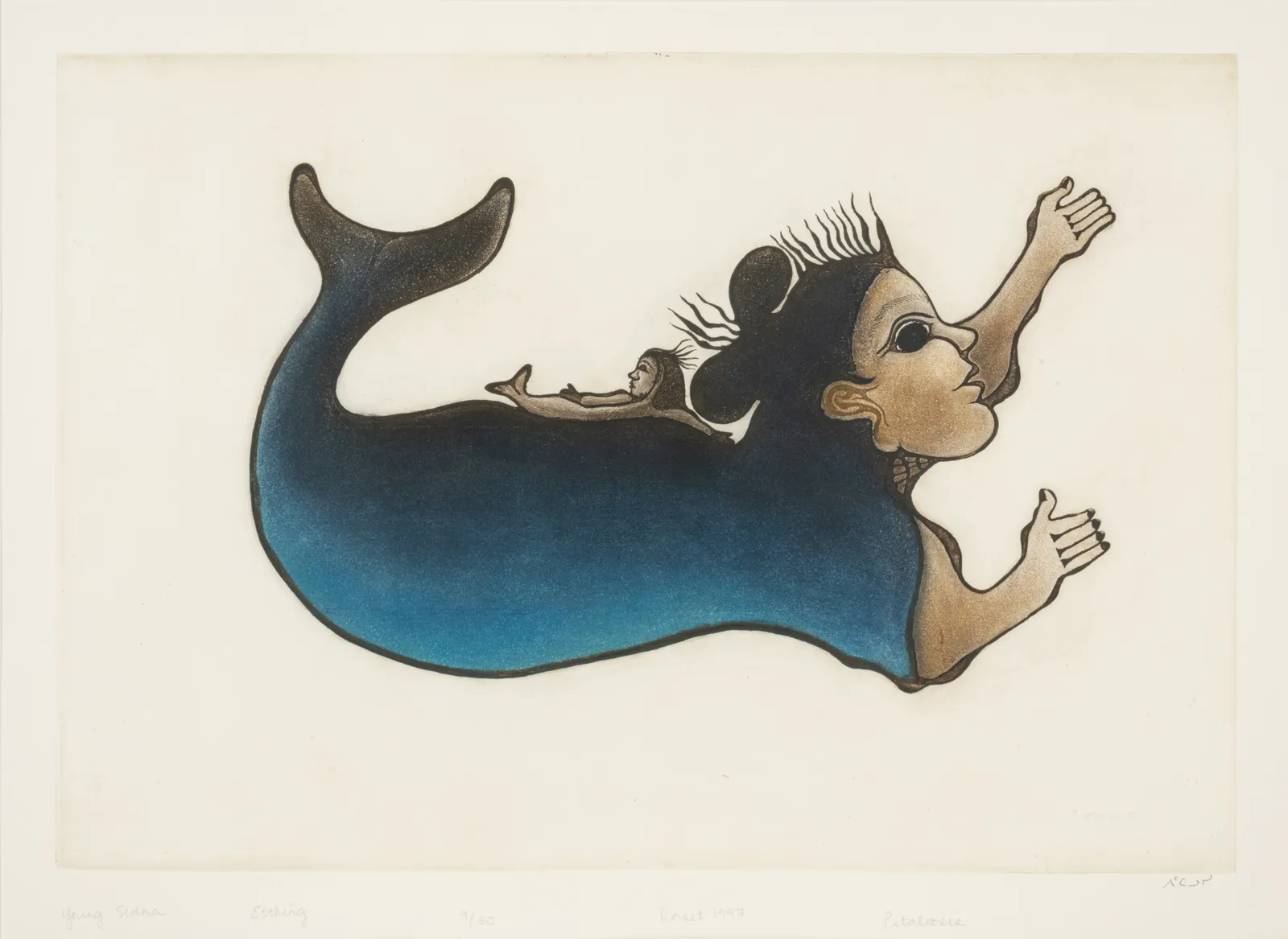 PITALOOSIE SAILA, R.C.A. (1942-2021) KINNGAIT (CAPE DORSET), Young Sedna, 1997 #23