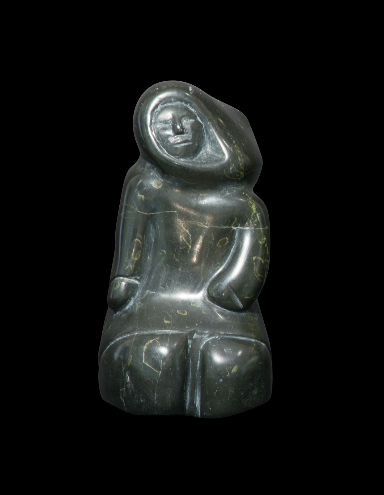 MARY TASSUGAT (1918-) KANGIQTUGAAPIK (CLYDE RIVER), Kneeling Woman