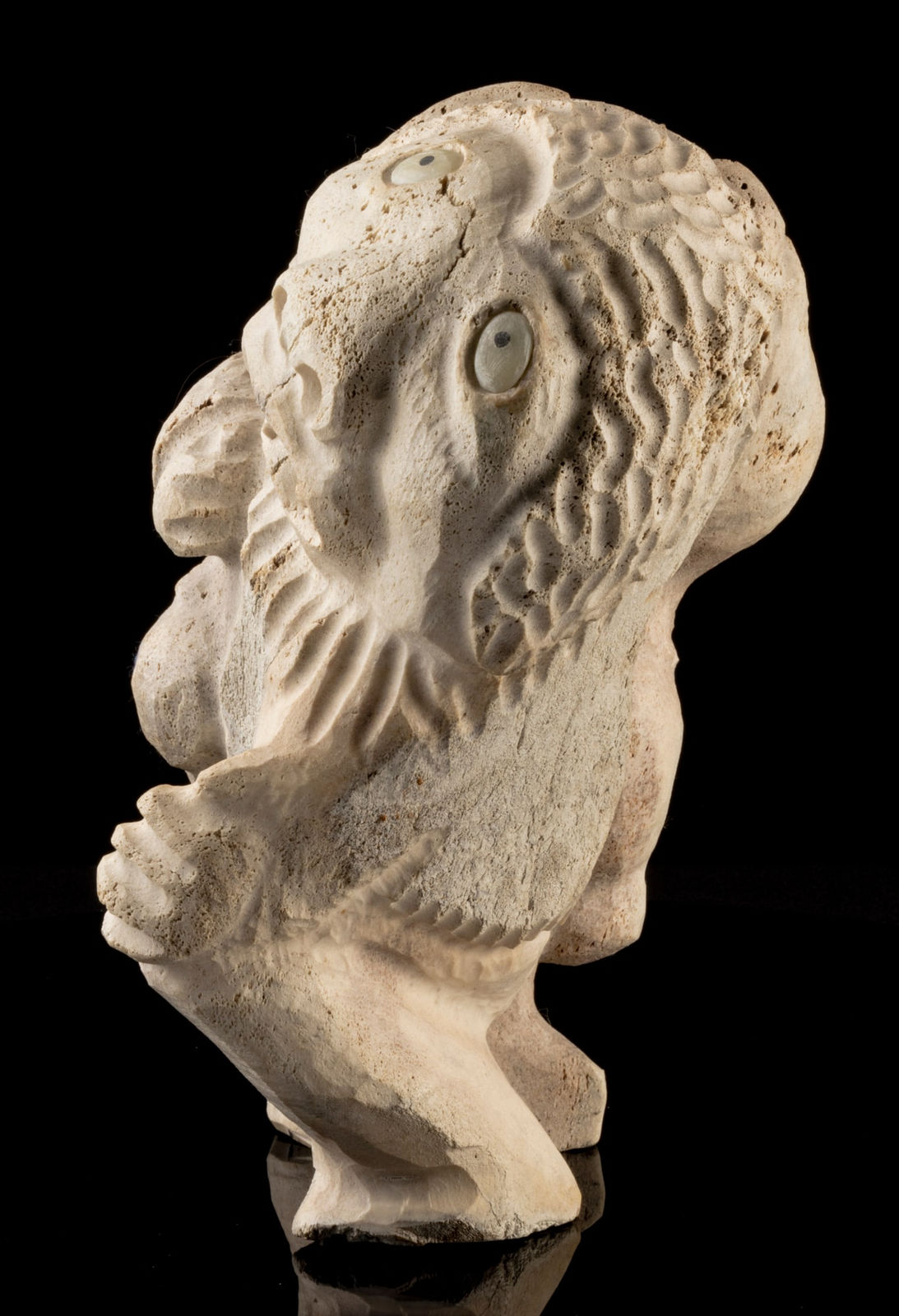 URIASH PUQIQNAK (1946-) UQSUQTUUQ (GJOA HAVEN), Frighted Mother and Child, c. mid 1990s