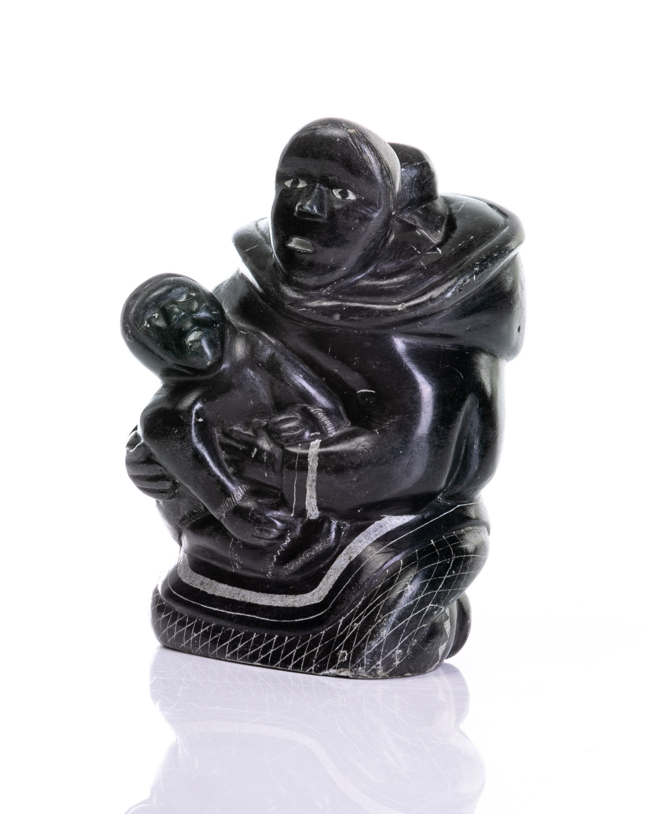 CHARLIE ITTUSAQ MARK (1926-) IVUJIVIK, Mother and Her Two Children, c. 1970