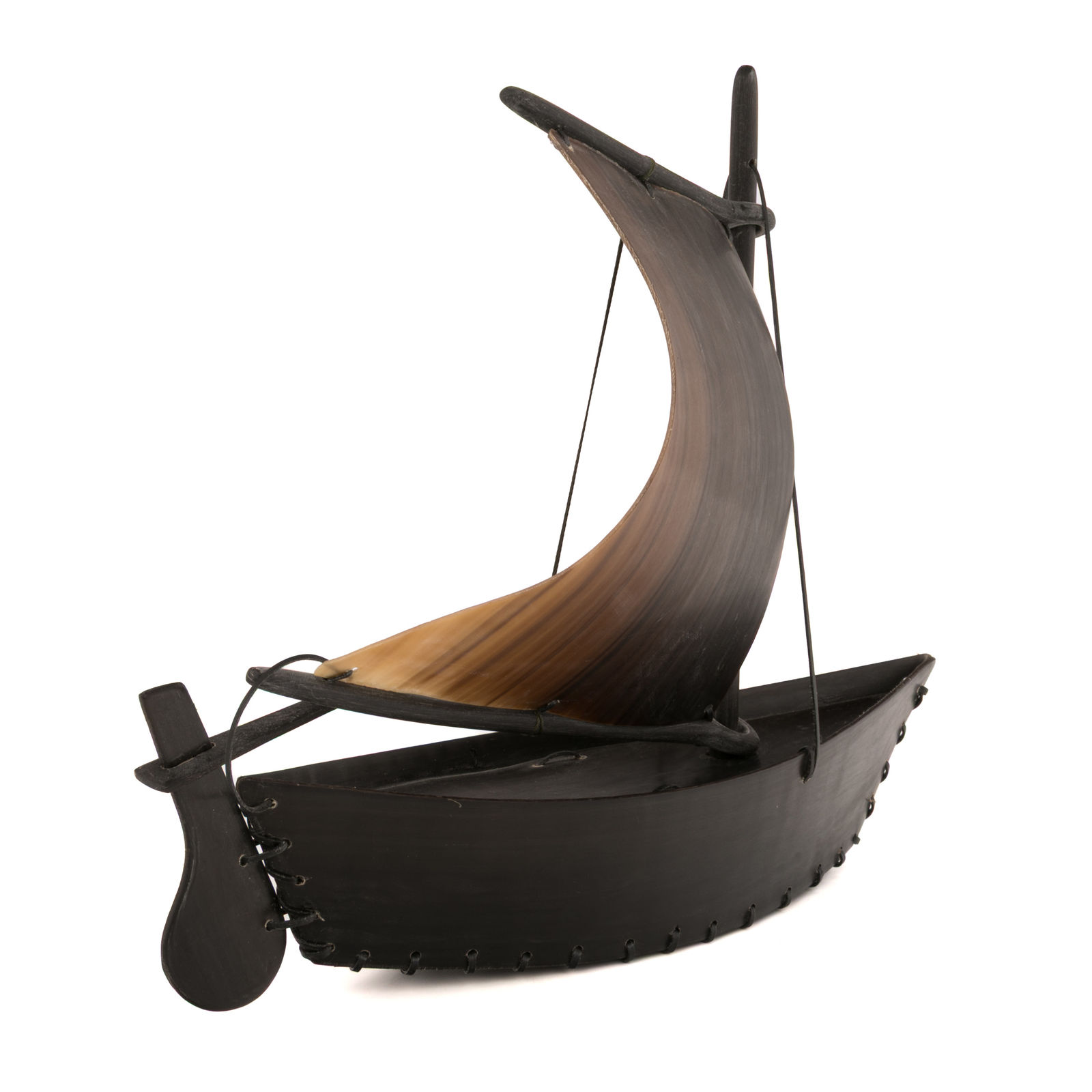 ALLEN KULUKHON (1931-1997), SIBERIAN YUPIK, GAMBELL, ST. LAWRENCE ISLAND, Model Whaling Boat, c. 1960s