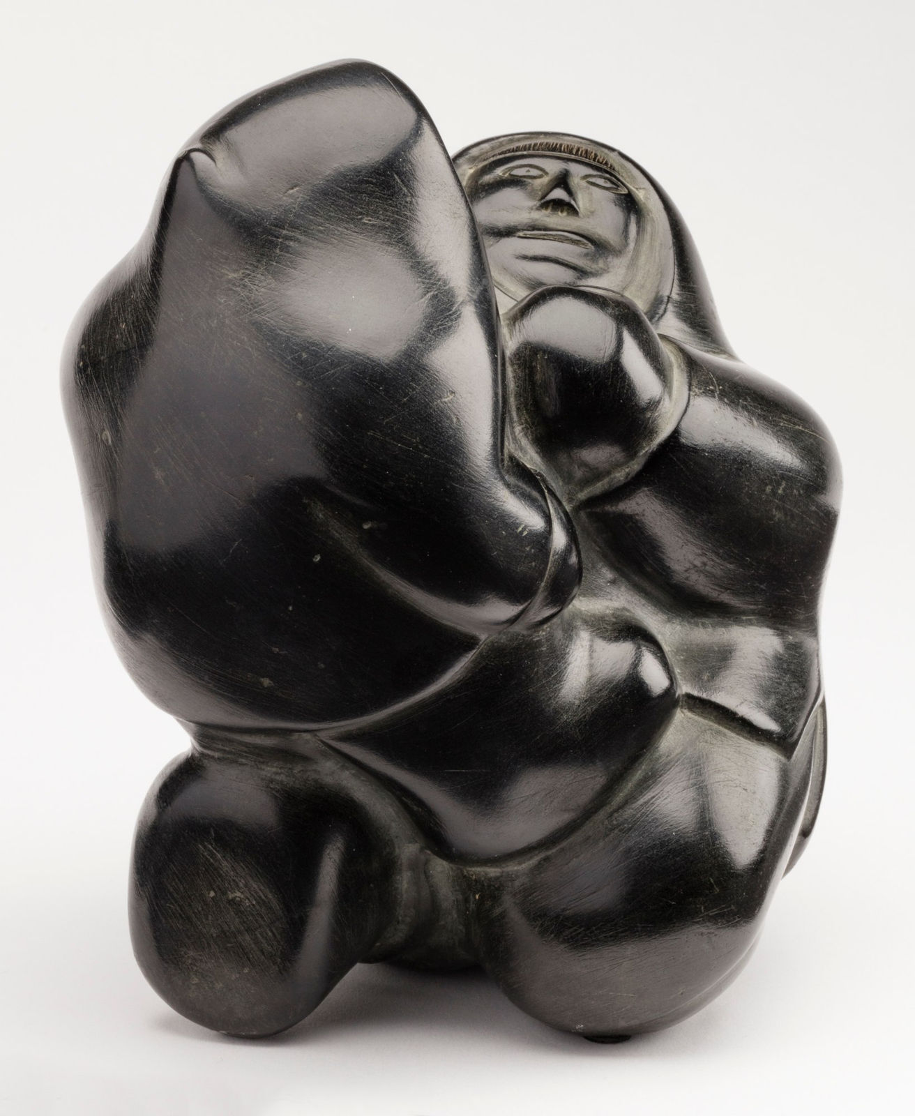 MATHEW AQIGAAQ (1940-2010) QAMANI'TUAQ (BAKER LAKE), Father Playing with Son, 1971