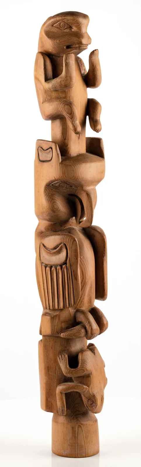 UNIDENTIFIED TLINGIT ARTIST, Model Totem Pole, c. 1890