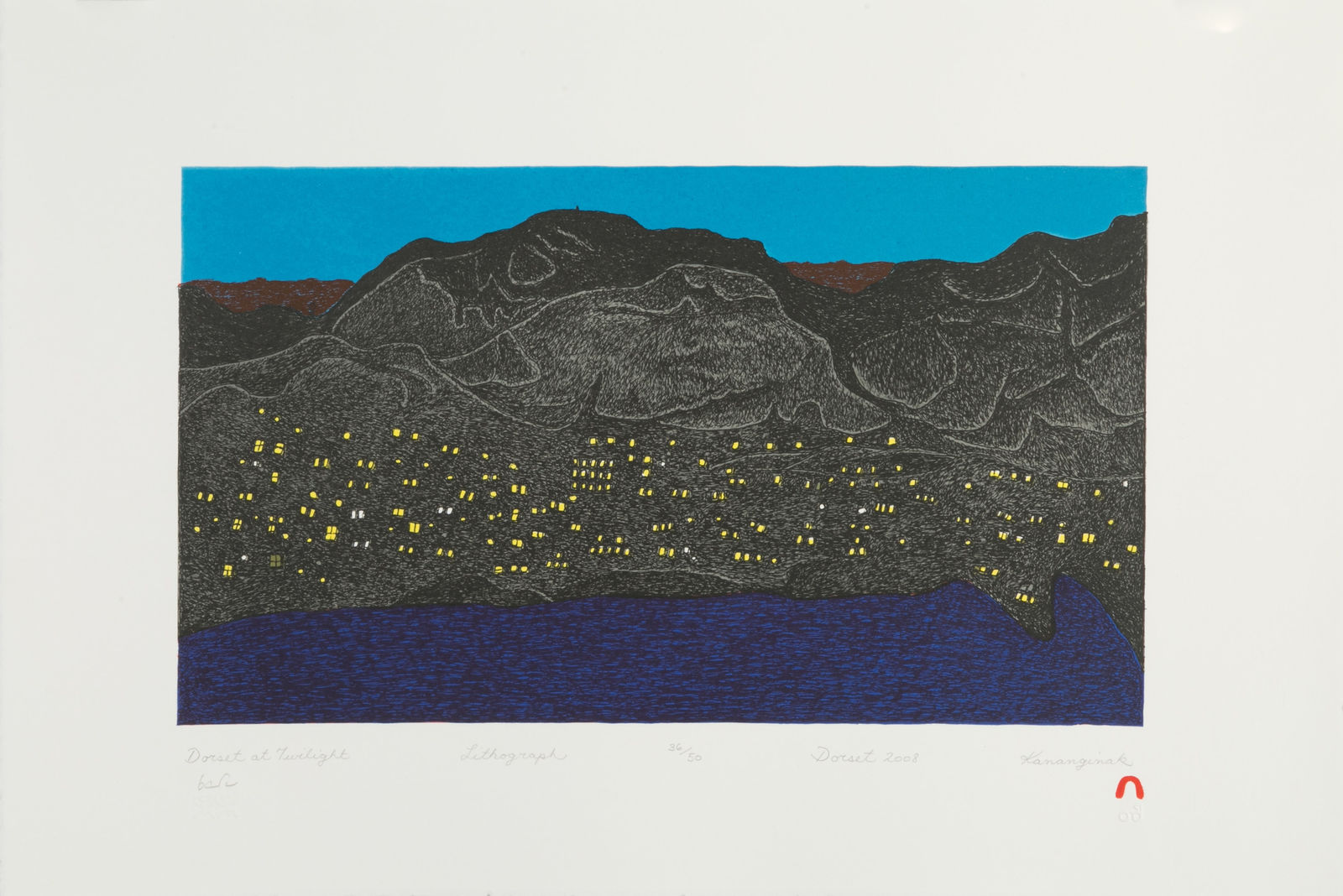 KANANGINAK POOTOOGOOK, R.C.A. (1935-2010) KINNGAIT (CAPE DORSET), Dorset at Twilight, 2008 (2009) #3