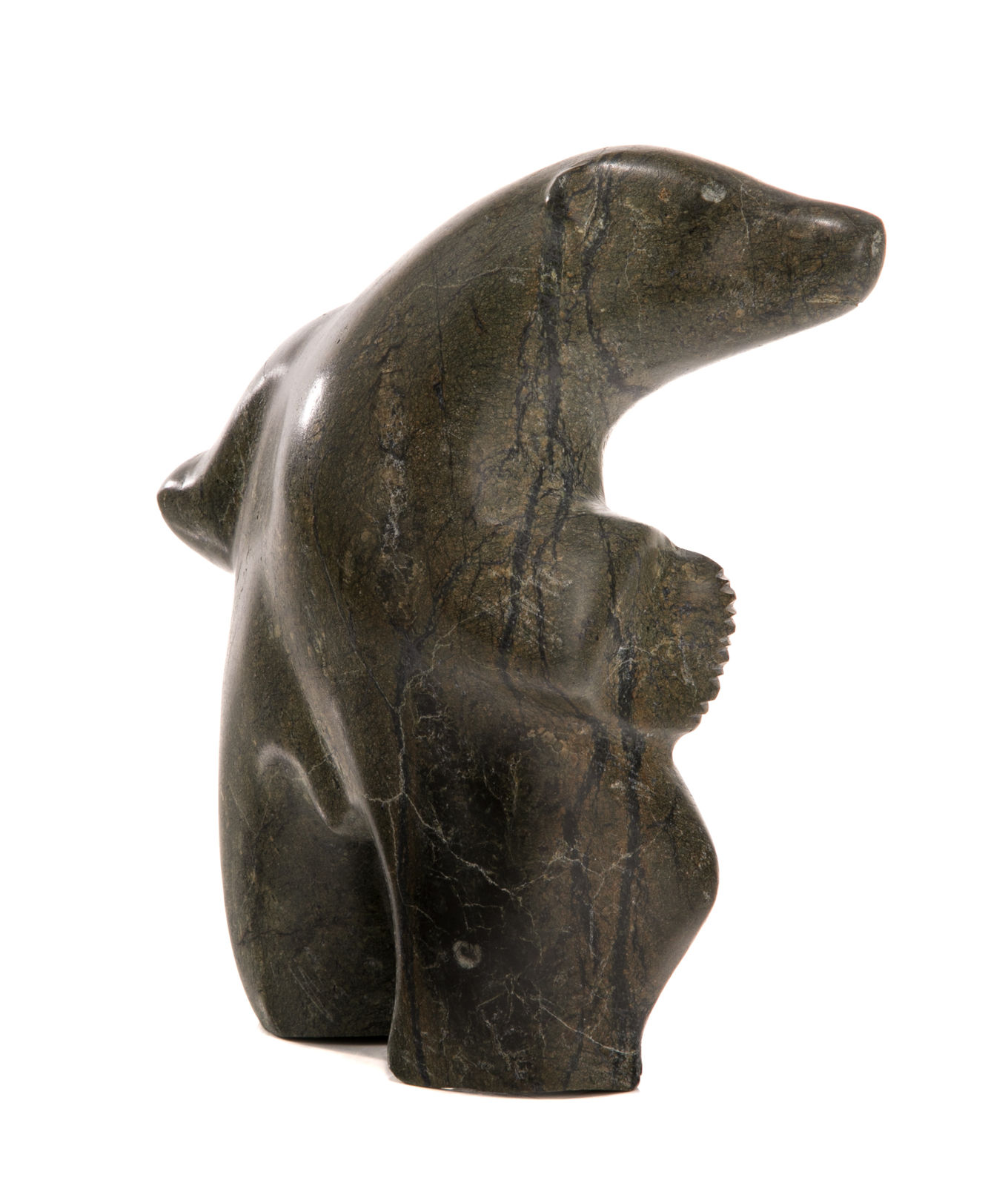 PAUTA SAILA, R.C.A. (1916-2009) KINNGAIT (CAPE DORSET), Promenading Polar Bear, 1970s