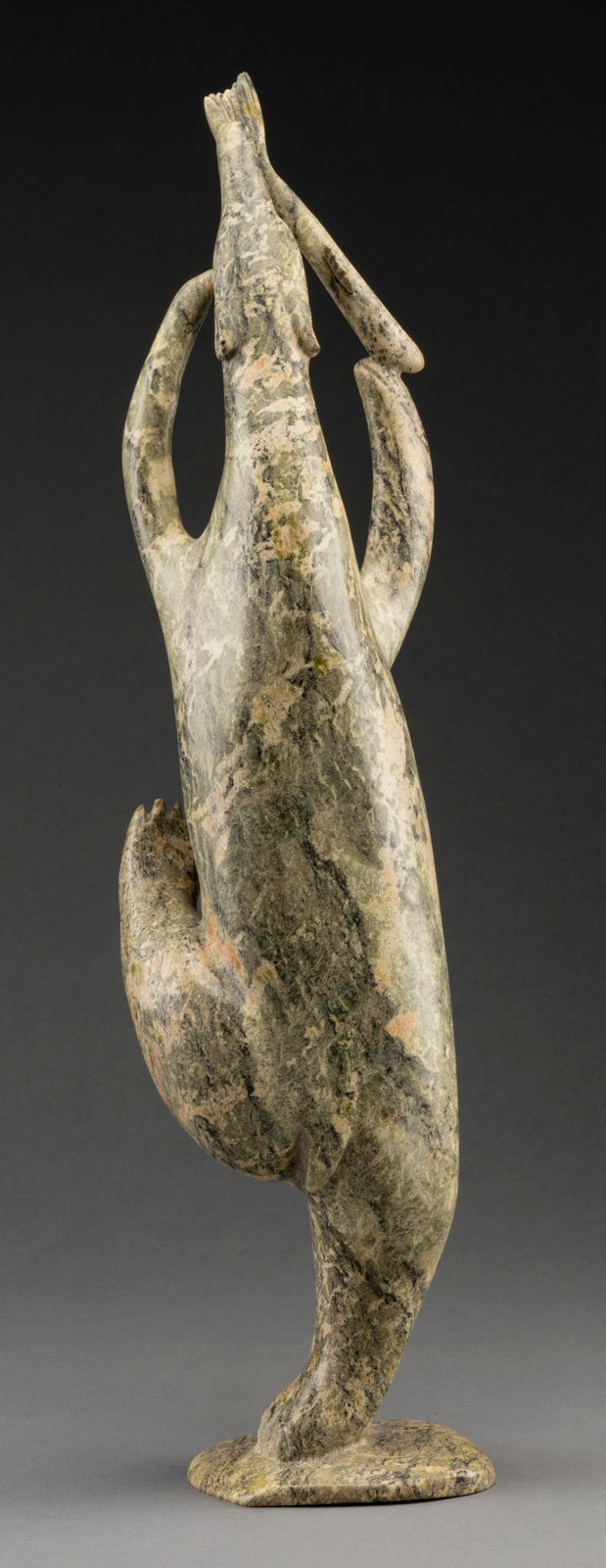 OSUITOK IPEELEE, R.C.A. (1922 or 1923-2005) KINNGAIT (CAPE DORSET, Bear and Fish, early-mid 1980s