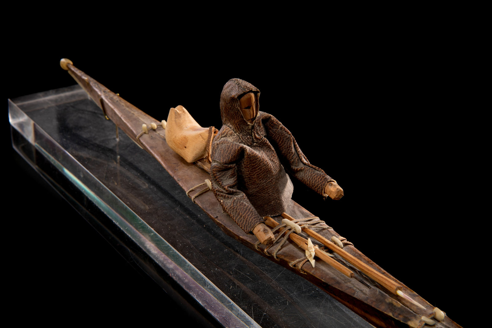 UNIDENTIFIED GREENLANDIC ARTIST, Hunter in a Kayak, early-mid 20th century