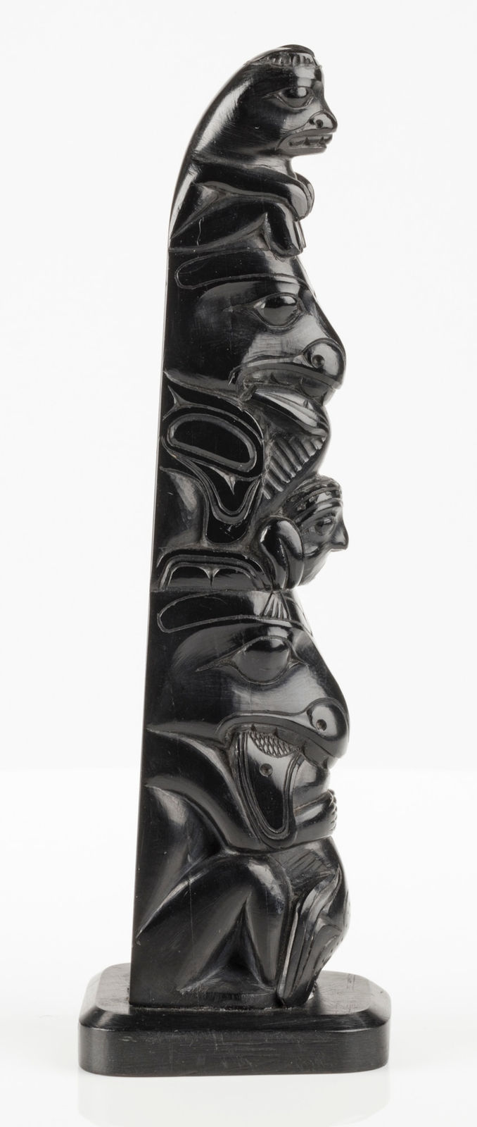 LOUIS COLLINSON (1881-1970) SKIDEGATE, HAIDA GWAII, Model Totem Pole, c. 1920s
