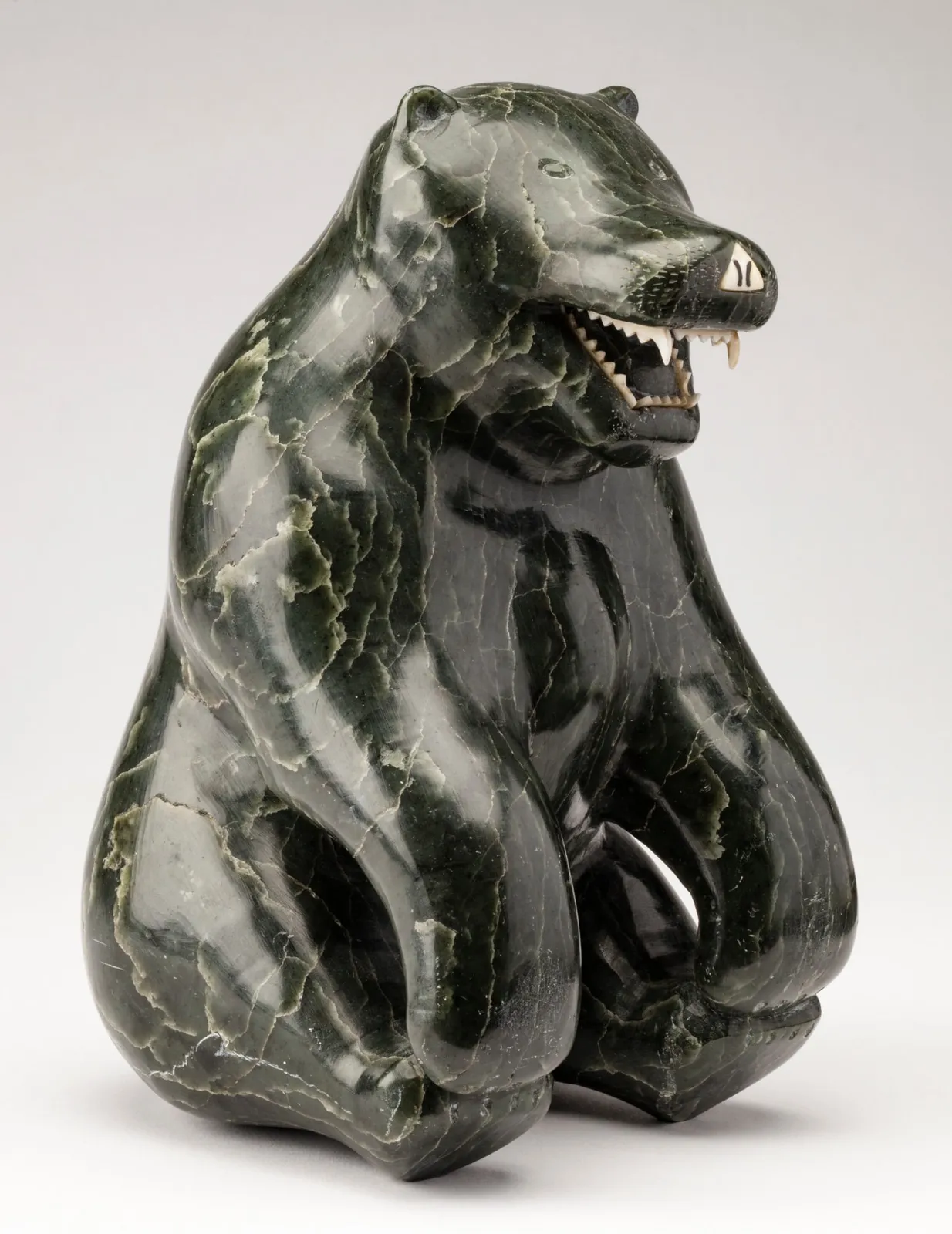 ELIJASSIAPIK (1912-1972) INUKJUAK (PORT HARRISON), Seated Polar Bear, c. 1955