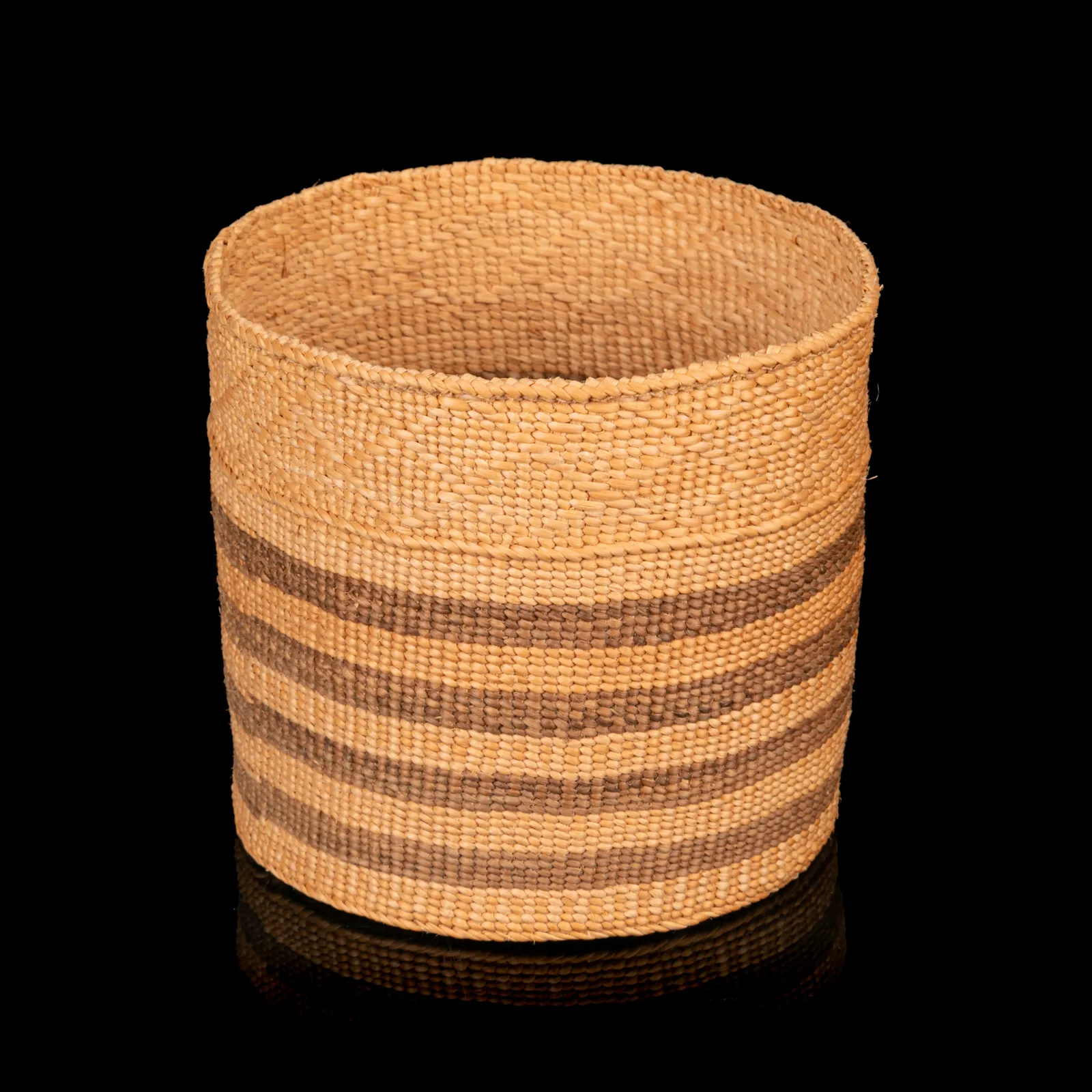 GINNY (VIRGINIA) HUNTER, (1919-D.), HAIDA, MASSET, HAIDA GWAII, Open Basket, c. 1980s