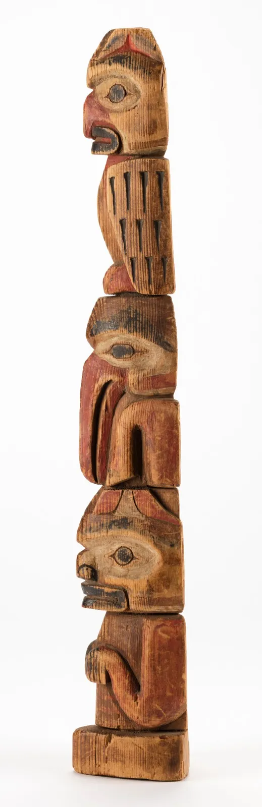 UNIDENTIFIED TLINGIT ARTIST, POSSIBLY KLUKWAN, ALASKA, Model Totem Pole, c. 1920s