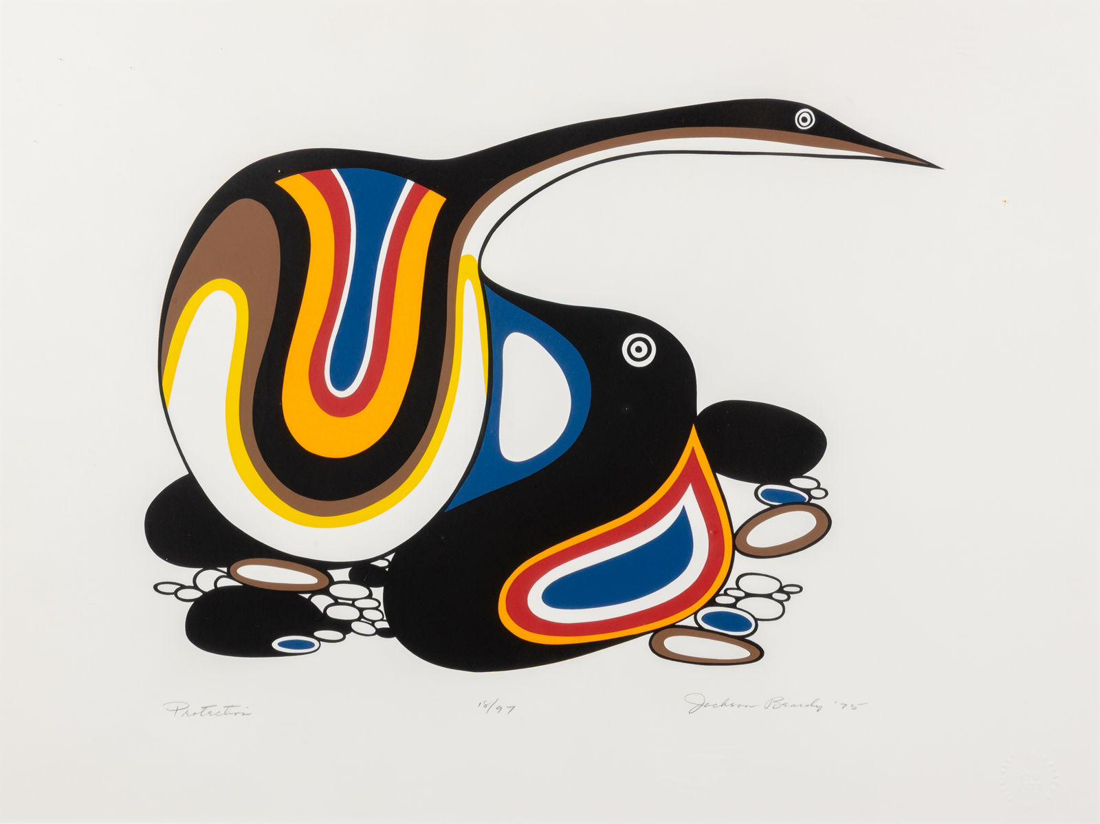 JACKSON BEARDY (1944-1984) ANISHINAABE (OJIBWE), Protection, 1975