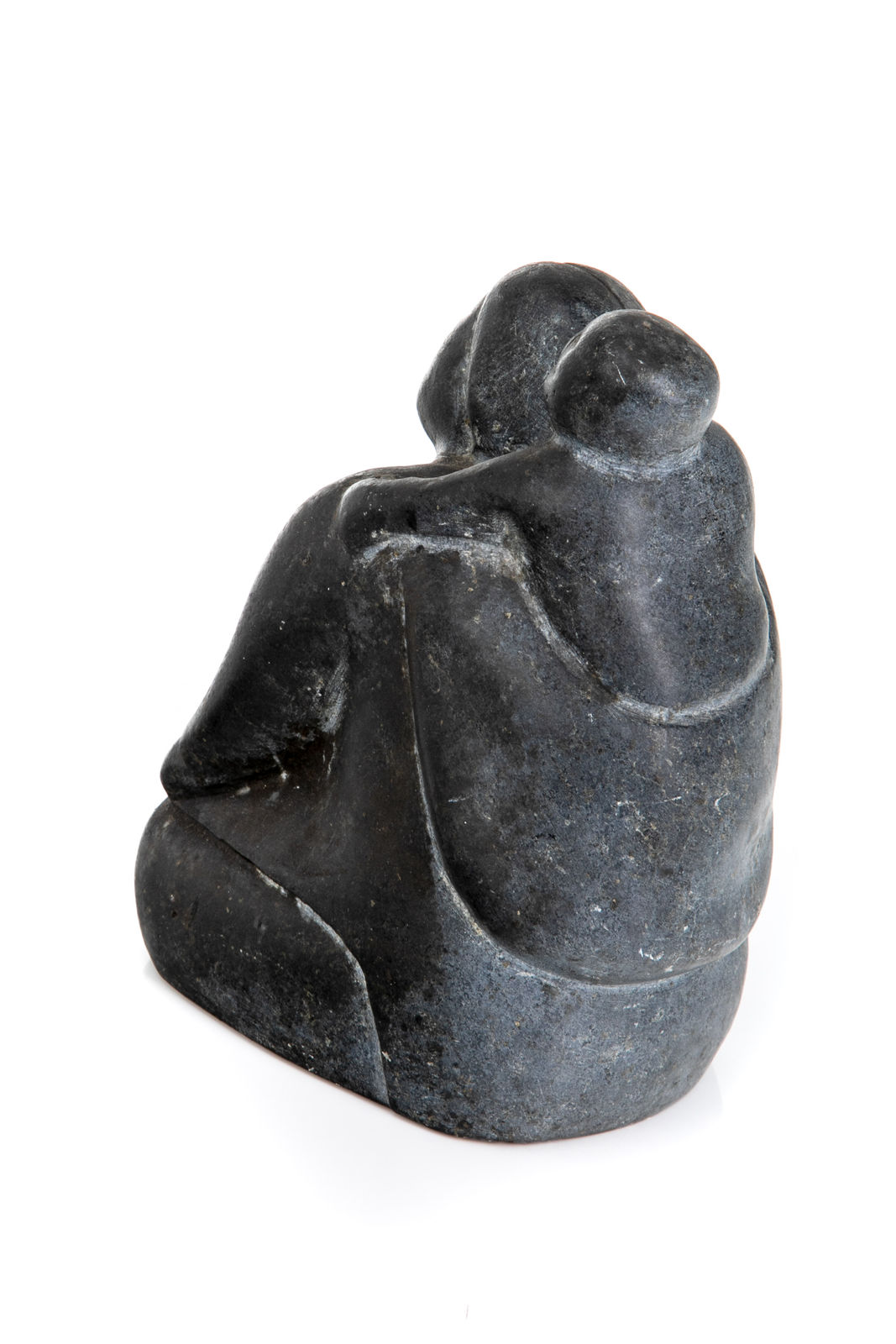 Possibly: JACOB IRKOK (1937-2009) ARVIAT (ESKIMO POINT), Kneeling Mother with Child in her Amaut, late 1970s