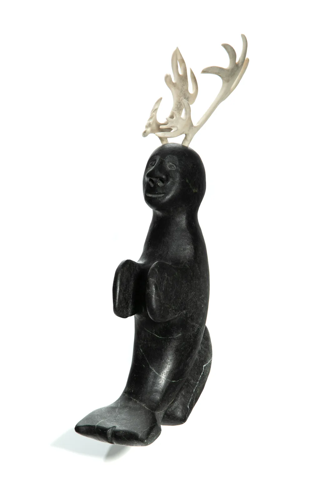 JOSIAH NUILAALIK (1928-2005) Qamani’tuaq (BAKER LAKE), Caribou Shaman, c. 2003