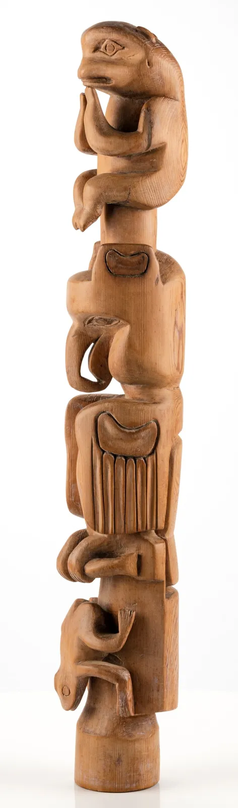 UNIDENTIFIED TLINGIT ARTIST, Model Totem Pole, c. 1890