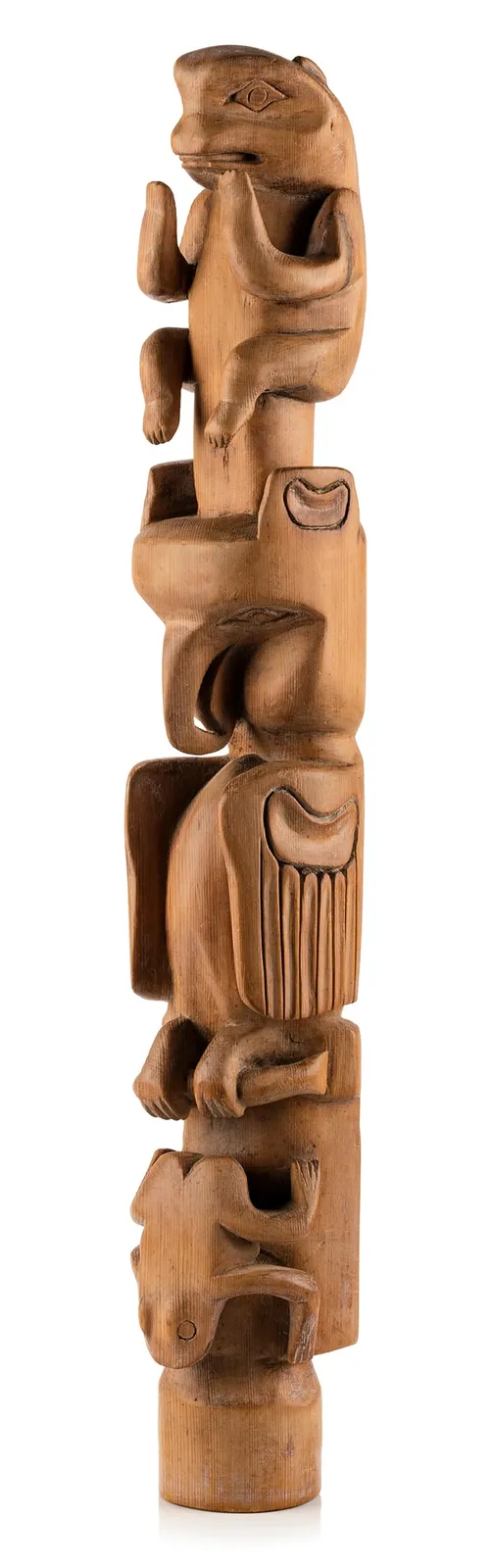 UNIDENTIFIED TLINGIT ARTIST, Model Totem Pole, c. 1890