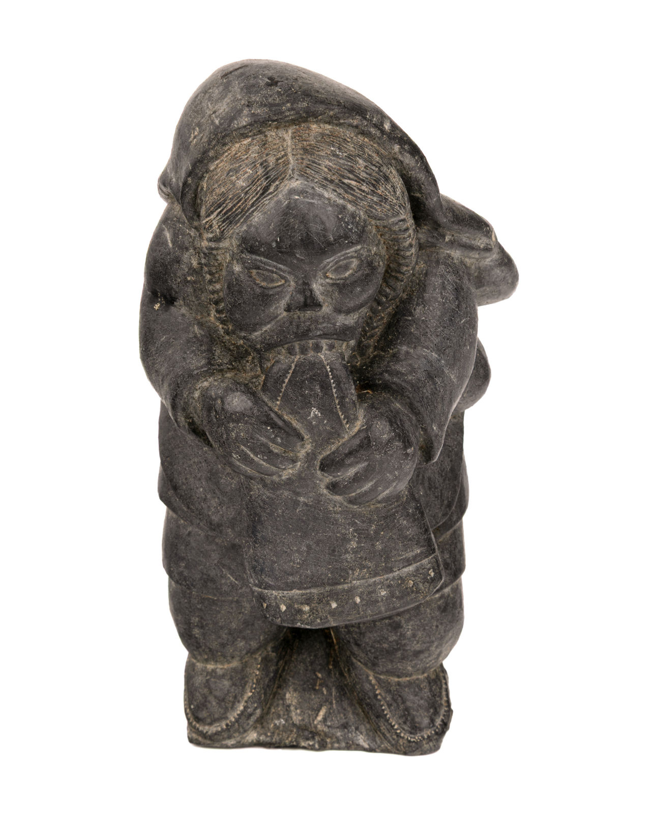 DAVIDEE SAUMIK (1925-1984) INUKJUAK (PORT HARRISON), Woman Softening a Kamik, 1962